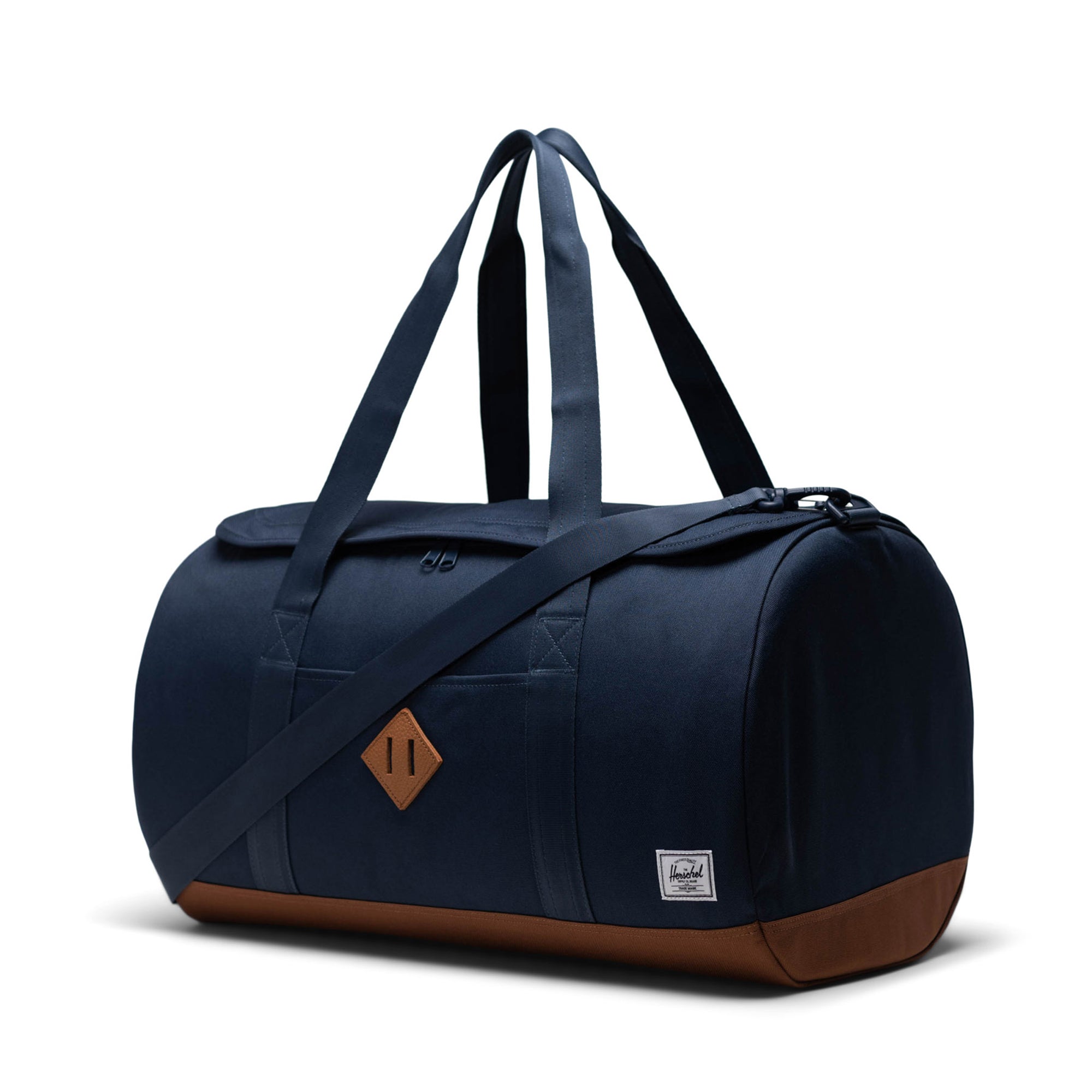 Heritage Duffle-Duffle-Herschel Supply Co-Navy/Saddle Brown-SchoolBagsAndStuff