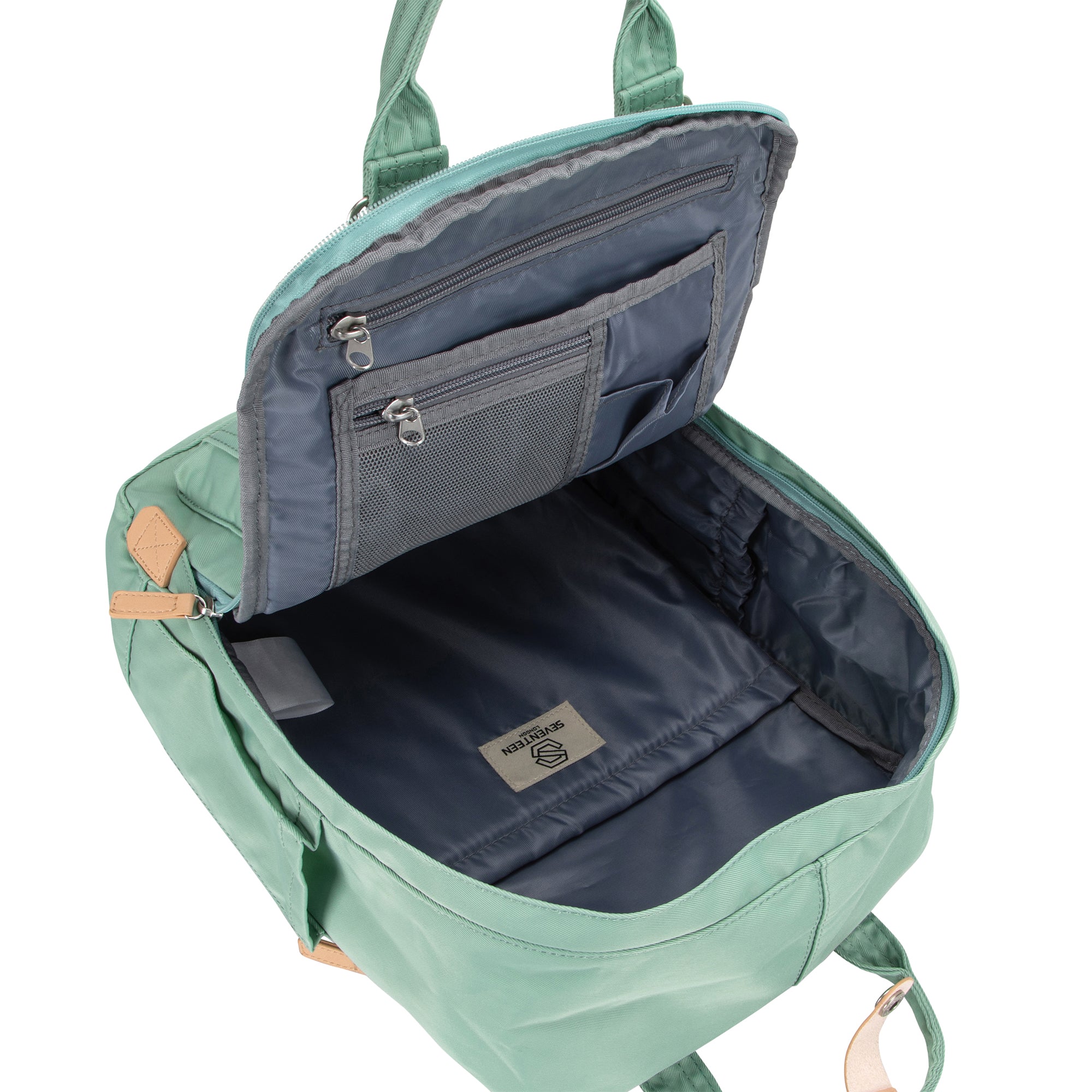 Wimbledon Backpack-Backpack-17 London-Pastel Green-SchoolBagsAndStuff