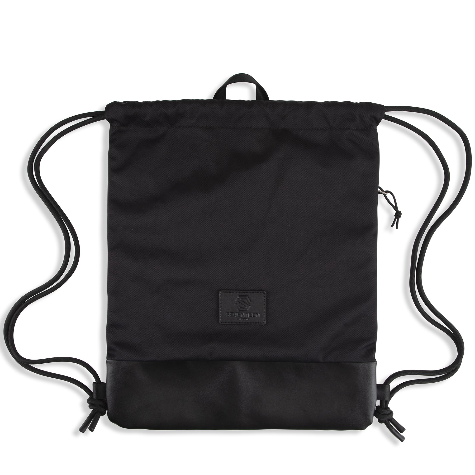 Greenwich Drawstring Bag-Drawstring Bag-17 London-Black/Black-SchoolBagsAndStuff