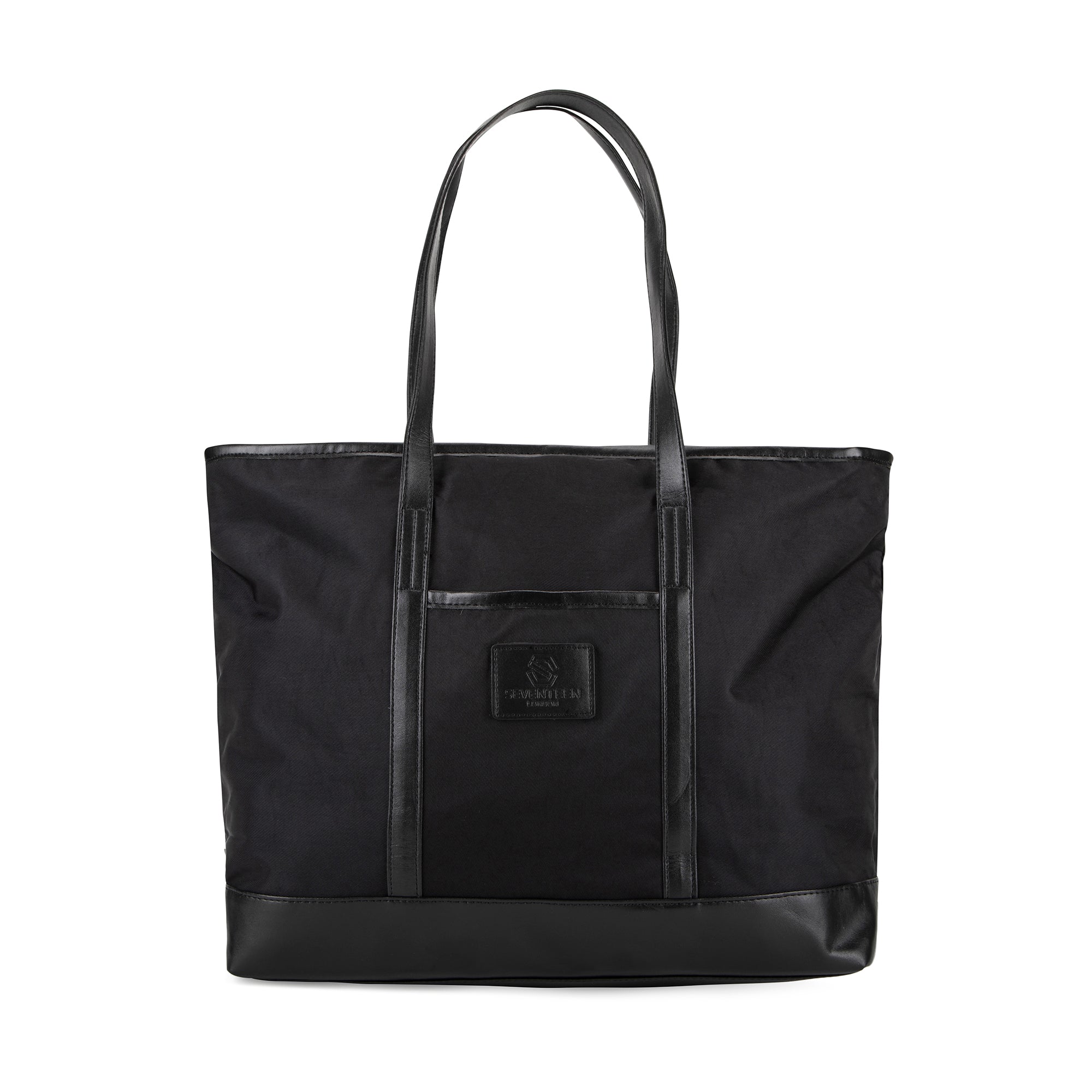 Battersea Tote Bag-Tote Bag-17 London-Black/Black-SchoolBagsAndStuff