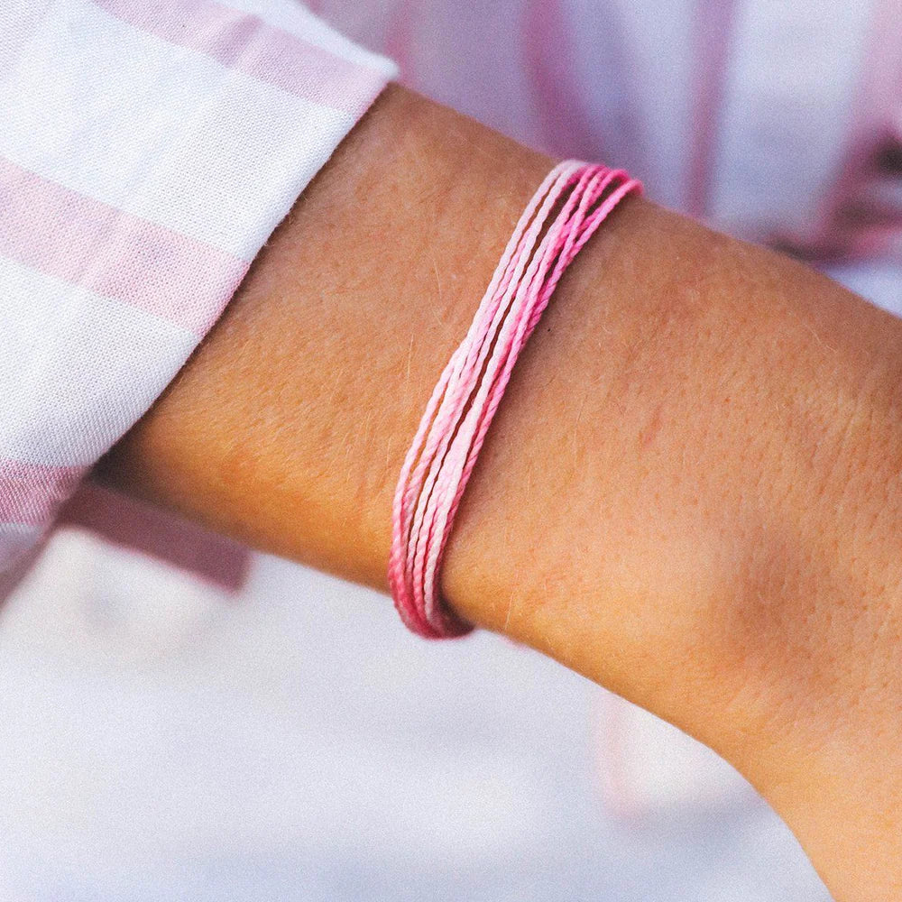 Boarding for Breast Cancer Bracelet-Bracelet-Puravida-Pink-SchoolBagsAndStuff