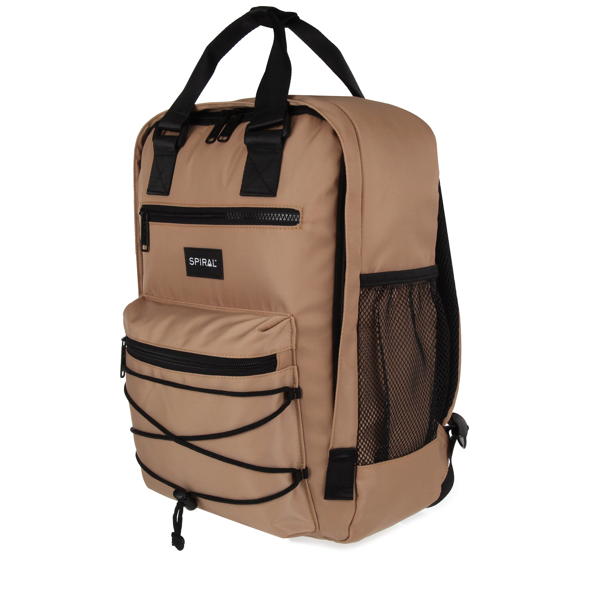 Brixton Spiral Backpack-Backpack-Spiral-Stone-SchoolBagsAndStuff