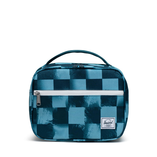 Pop Quiz Lunch Box | Little Herschel-Lunch Box-Herschel Supply Co-Stencil Checker Reflecting Pond-SchoolBagsAndStuff