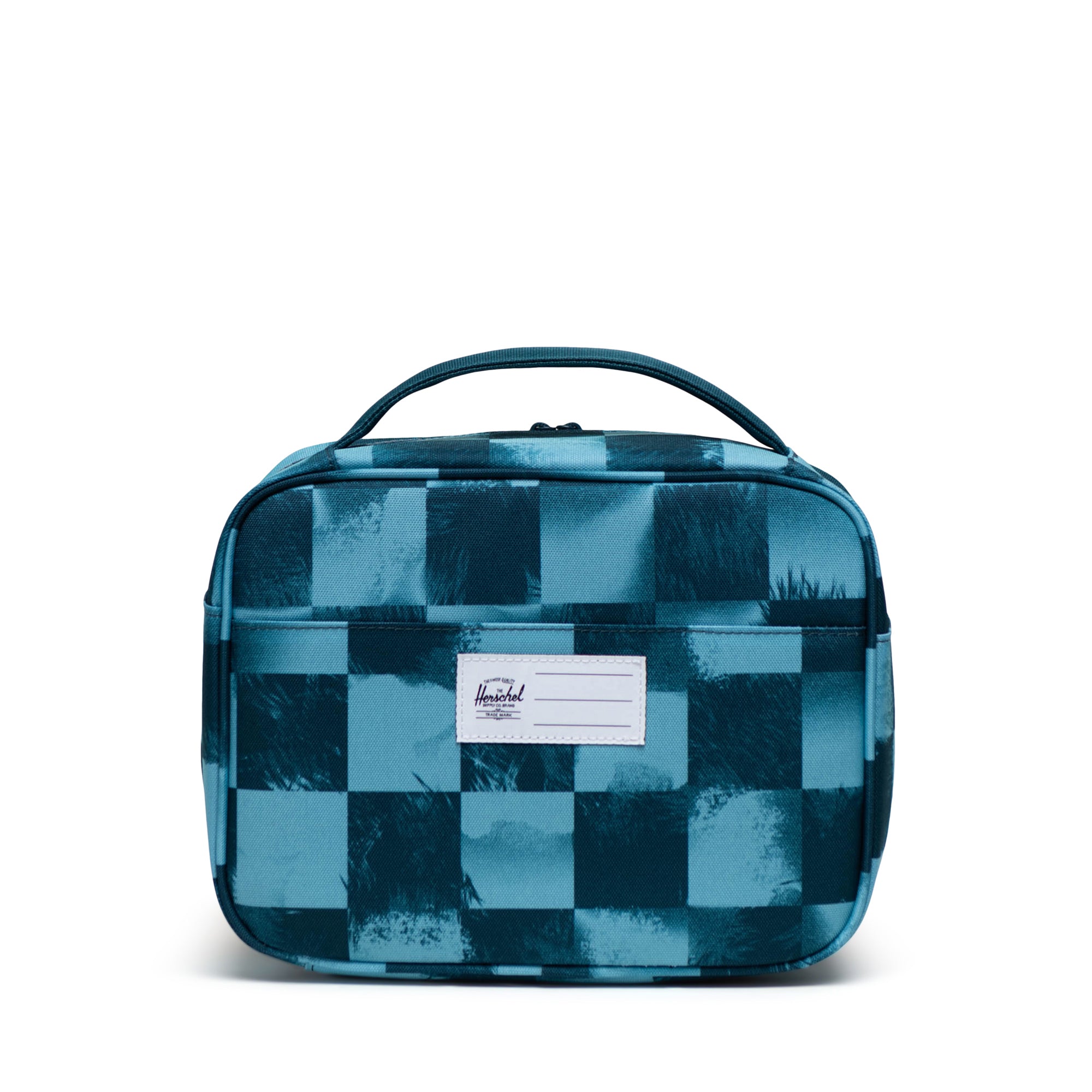 Pop Quiz Lunch Box | Little Herschel-Lunch Box-Herschel Supply Co-Stencil Checker Reflecting Pond-SchoolBagsAndStuff