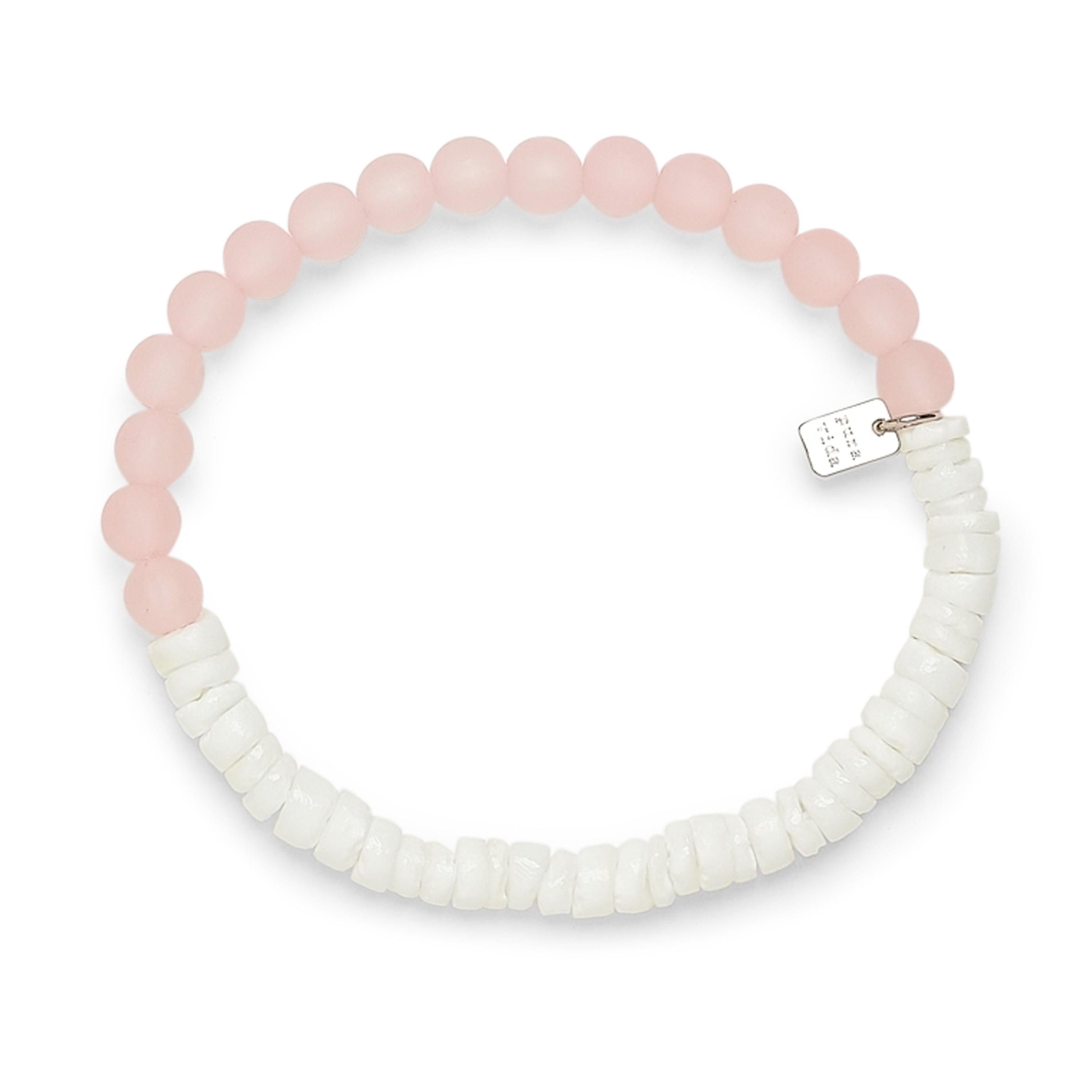 Mother of Pearl & Seaglass Bracelet-Bracelet-Puravida-Pink-SchoolBagsAndStuff