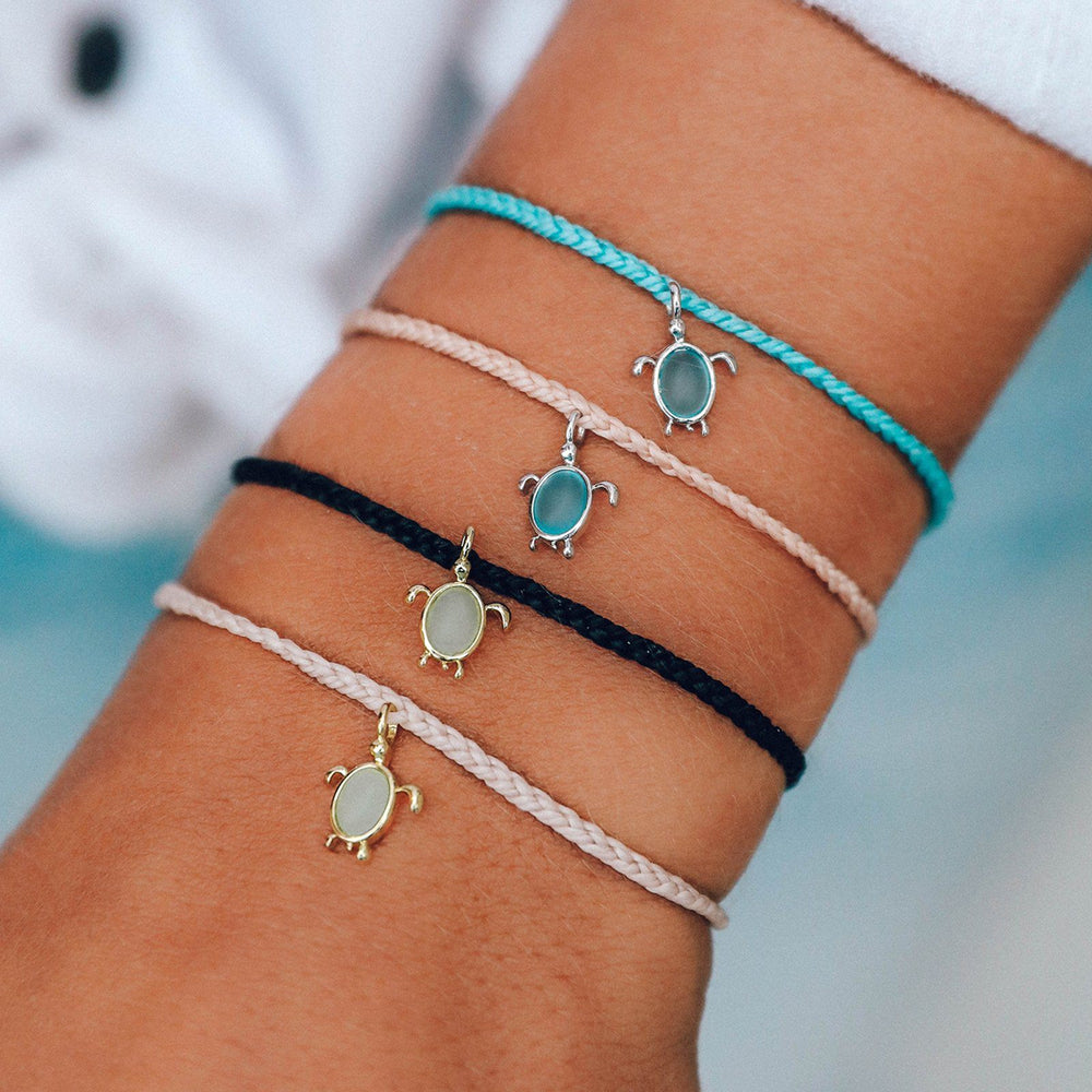 Sea Turtle Bracelet-Bracelet-Puravida-Sliver/Turquoise-SchoolBagsAndStuff