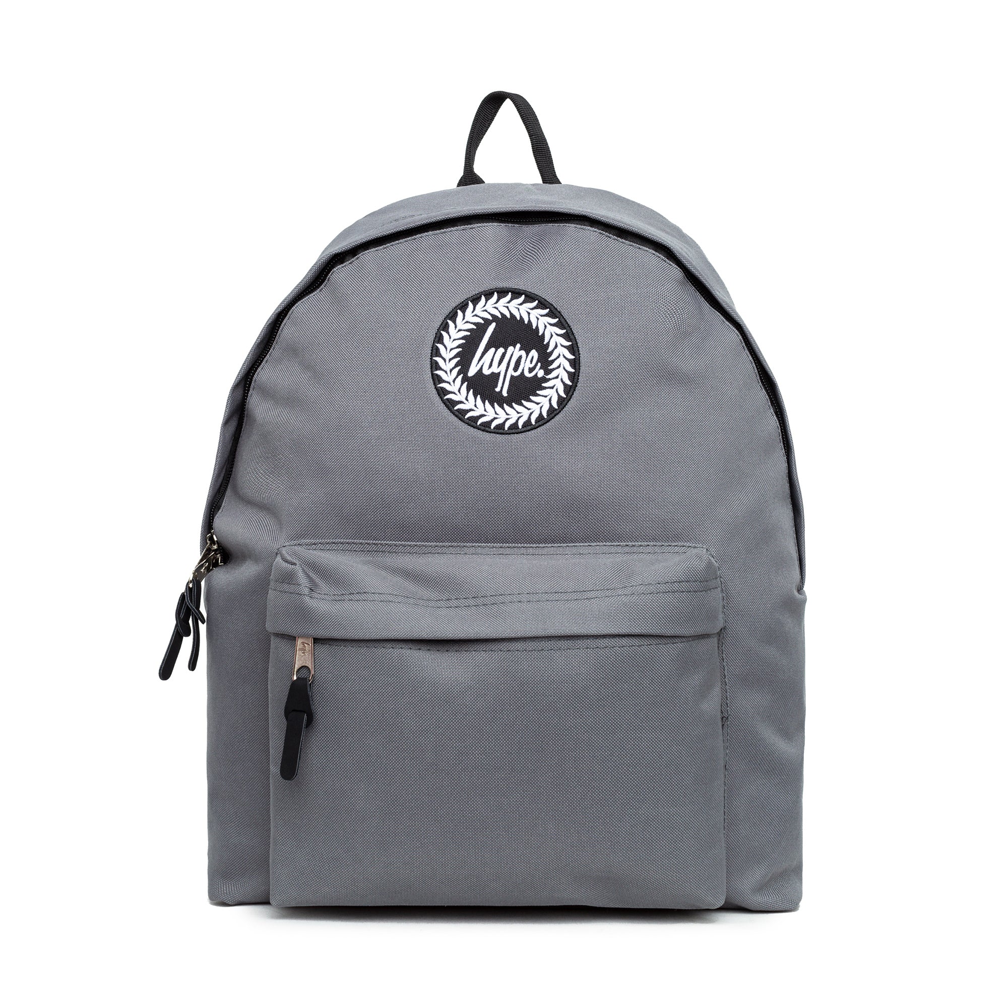 Badge Core Backpack-Backpack-Hype-Grey-SchoolBagsAndStuff