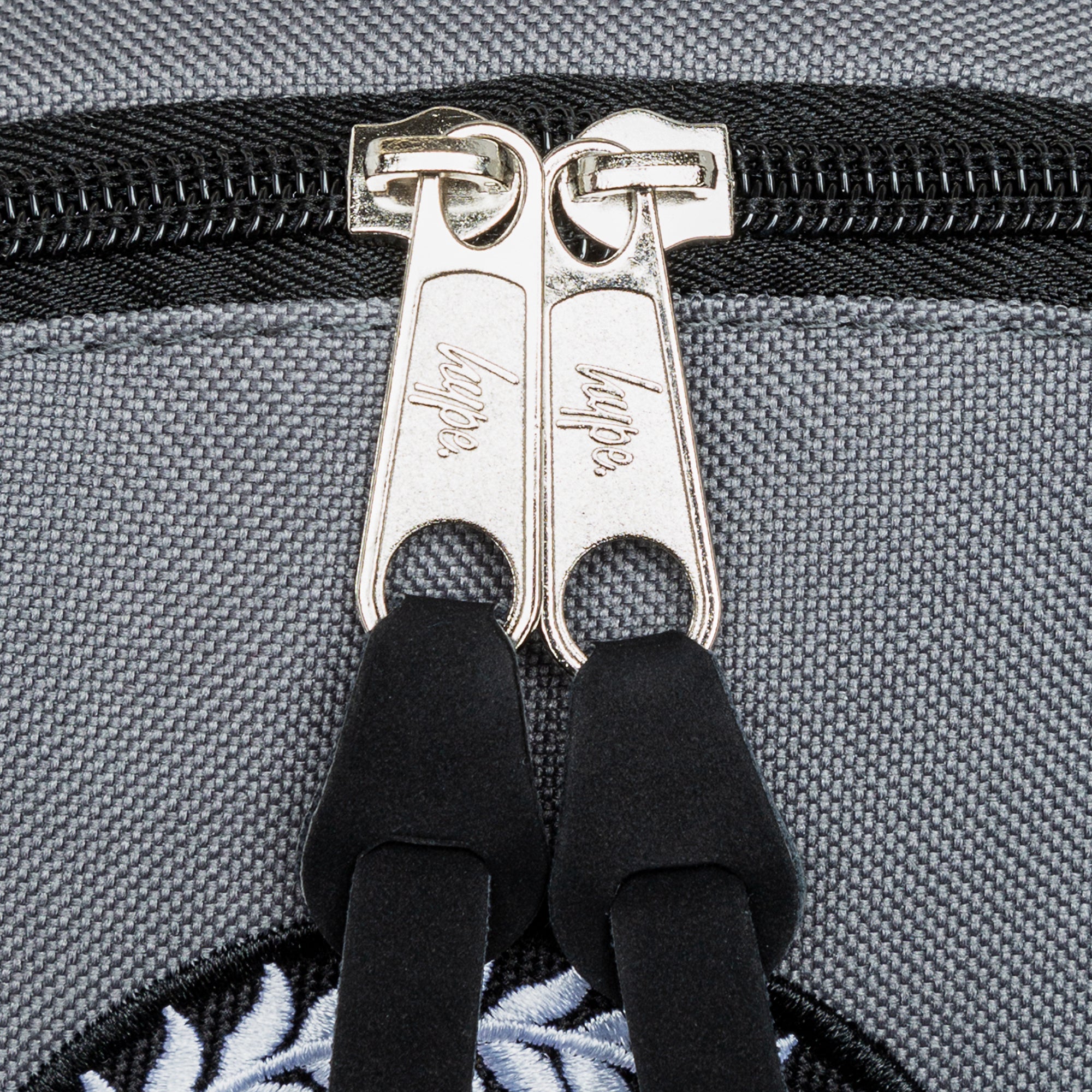 Badge Core Backpack-Backpack-Hype-Grey-SchoolBagsAndStuff
