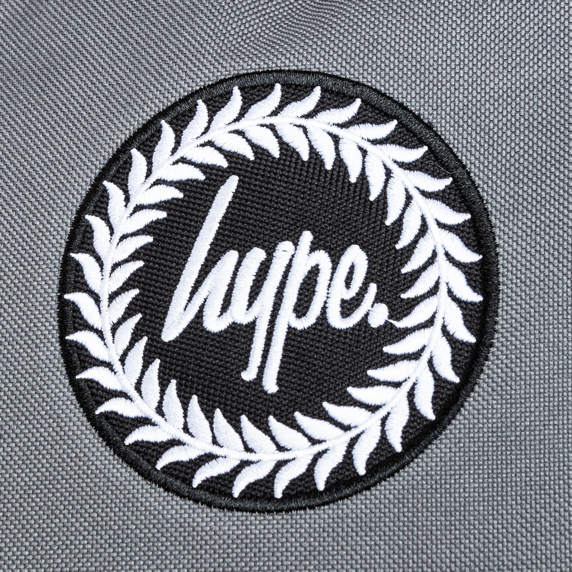 Badge Core Backpack-Backpack-Hype-Grey-SchoolBagsAndStuff