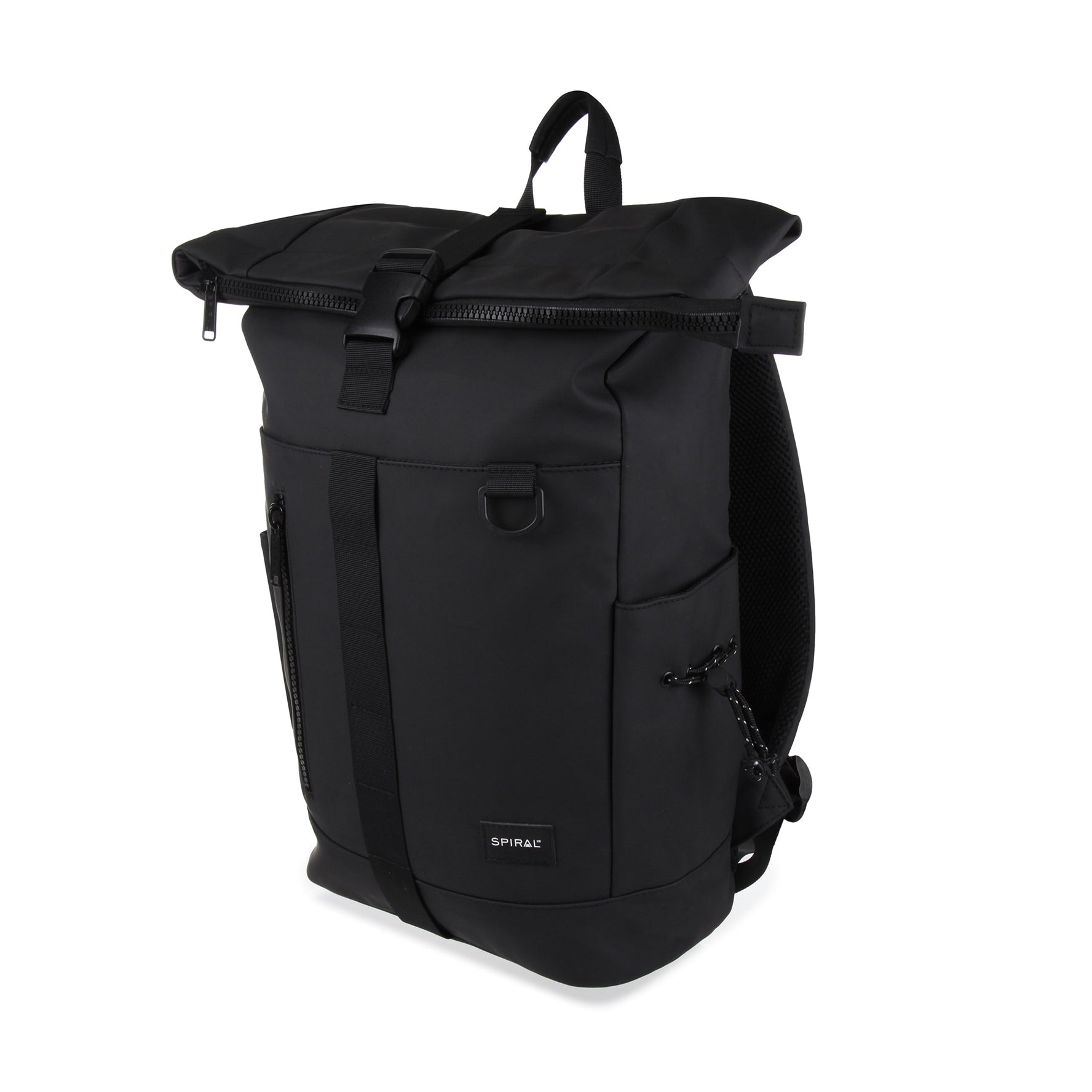 Transporter Deluxe Backpack-Backpack-Spiral-Black-SchoolBagsAndStuff