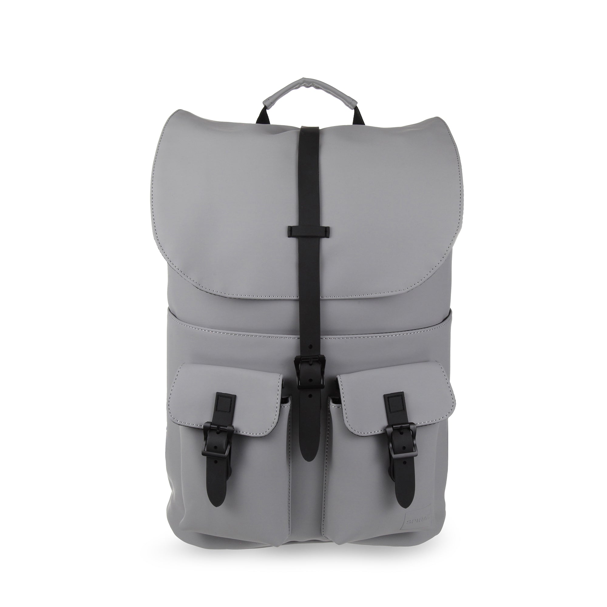Frontwell Backpack-Backpack-Spiral-Charcoal-SchoolBagsAndStuff