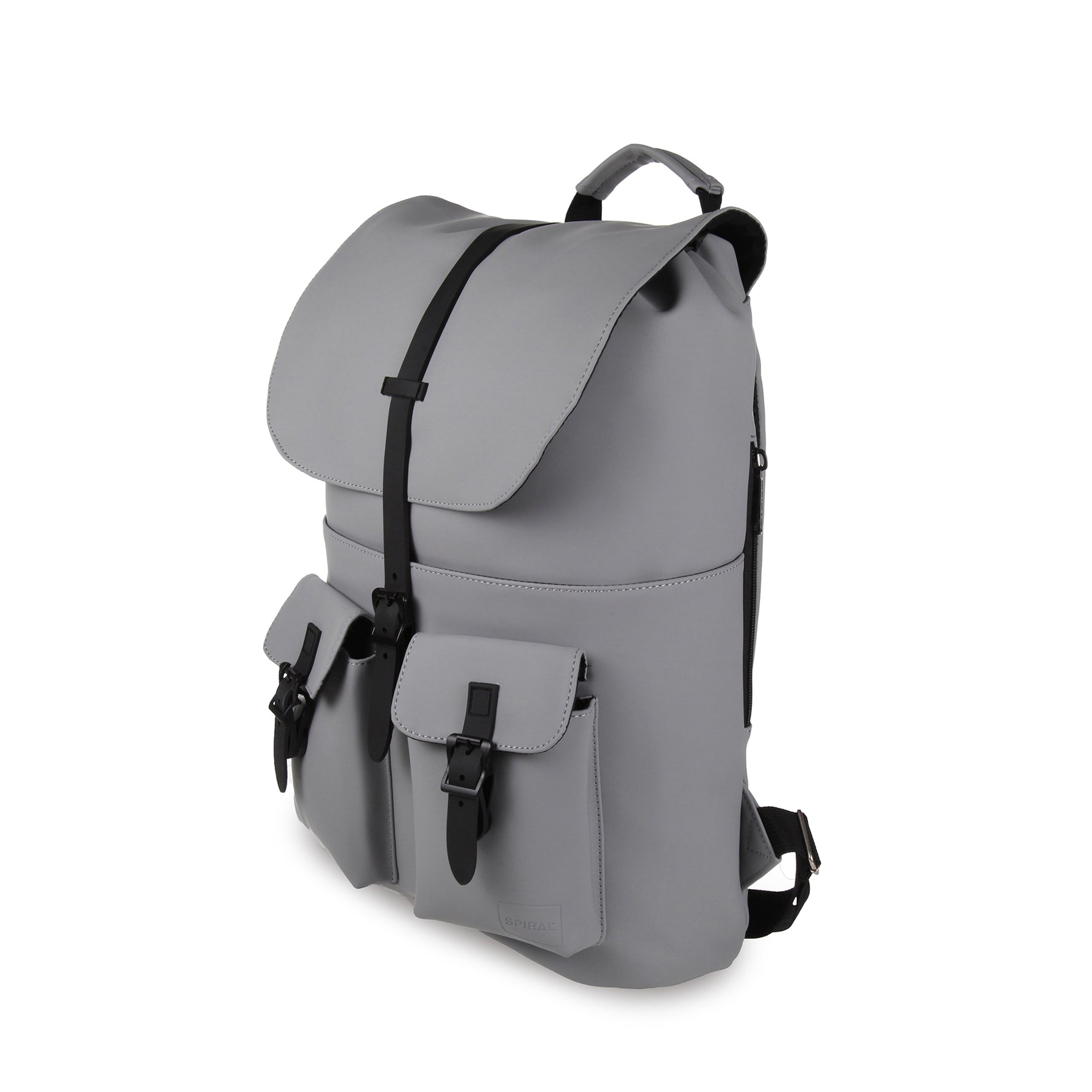 Frontwell Backpack-Backpack-Spiral-Charcoal-SchoolBagsAndStuff