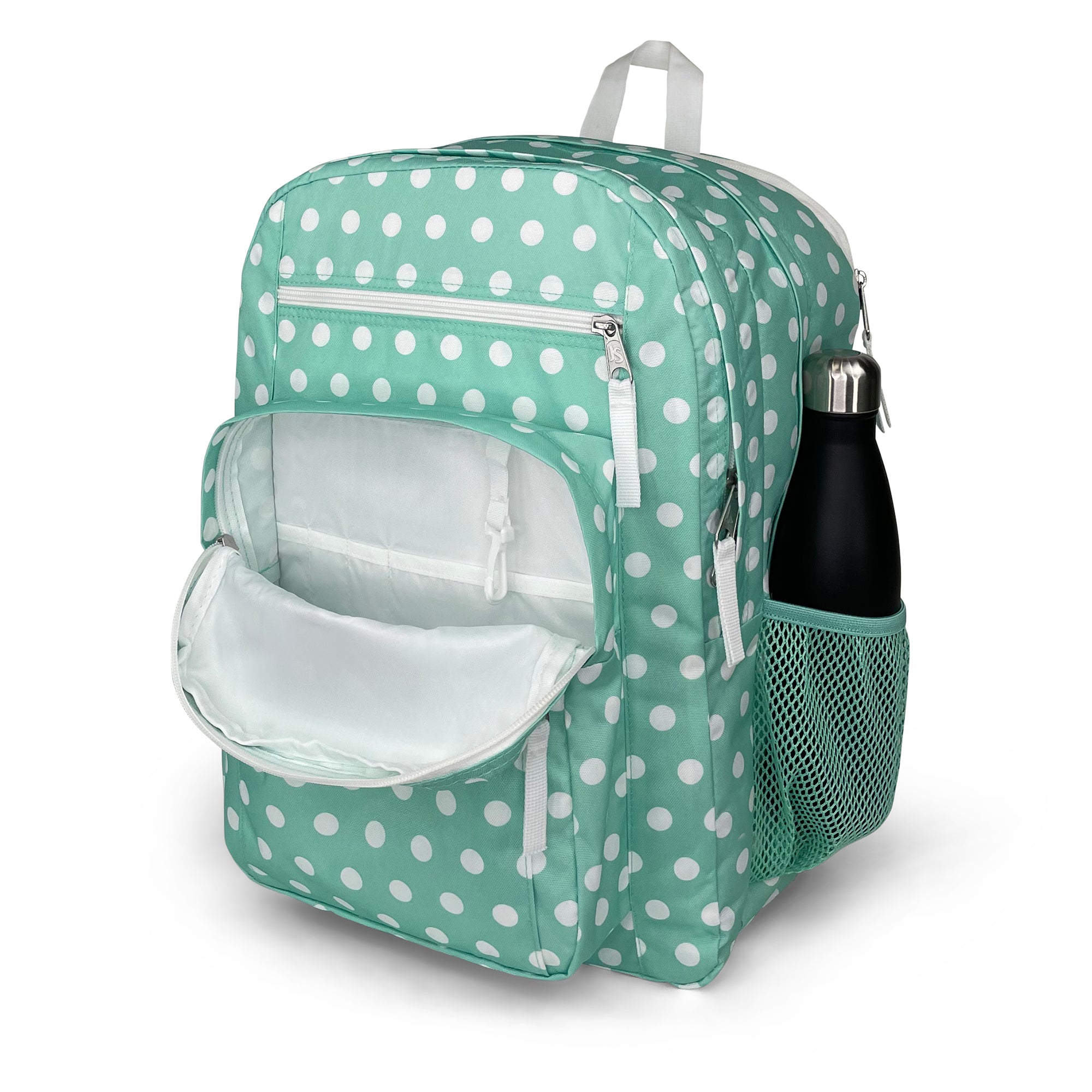 Big Student Backpack-Backpack-Jansport-Cascade Polkadot-SchoolBagsAndStuff