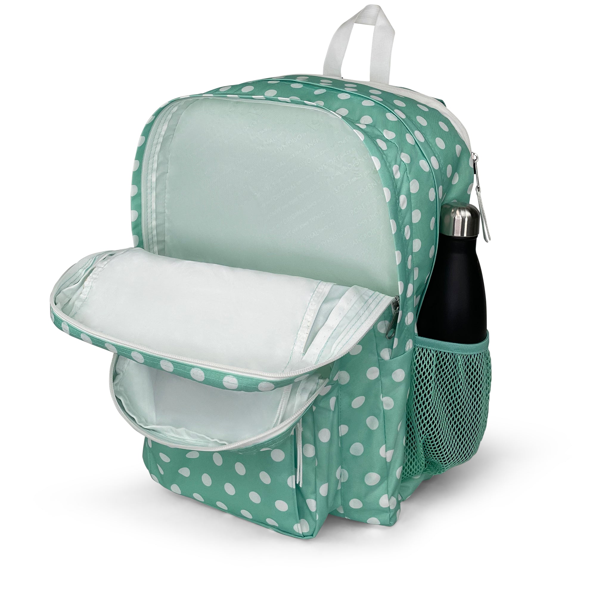 Big Student Backpack-Backpack-Jansport-Cascade Polkadot-SchoolBagsAndStuff