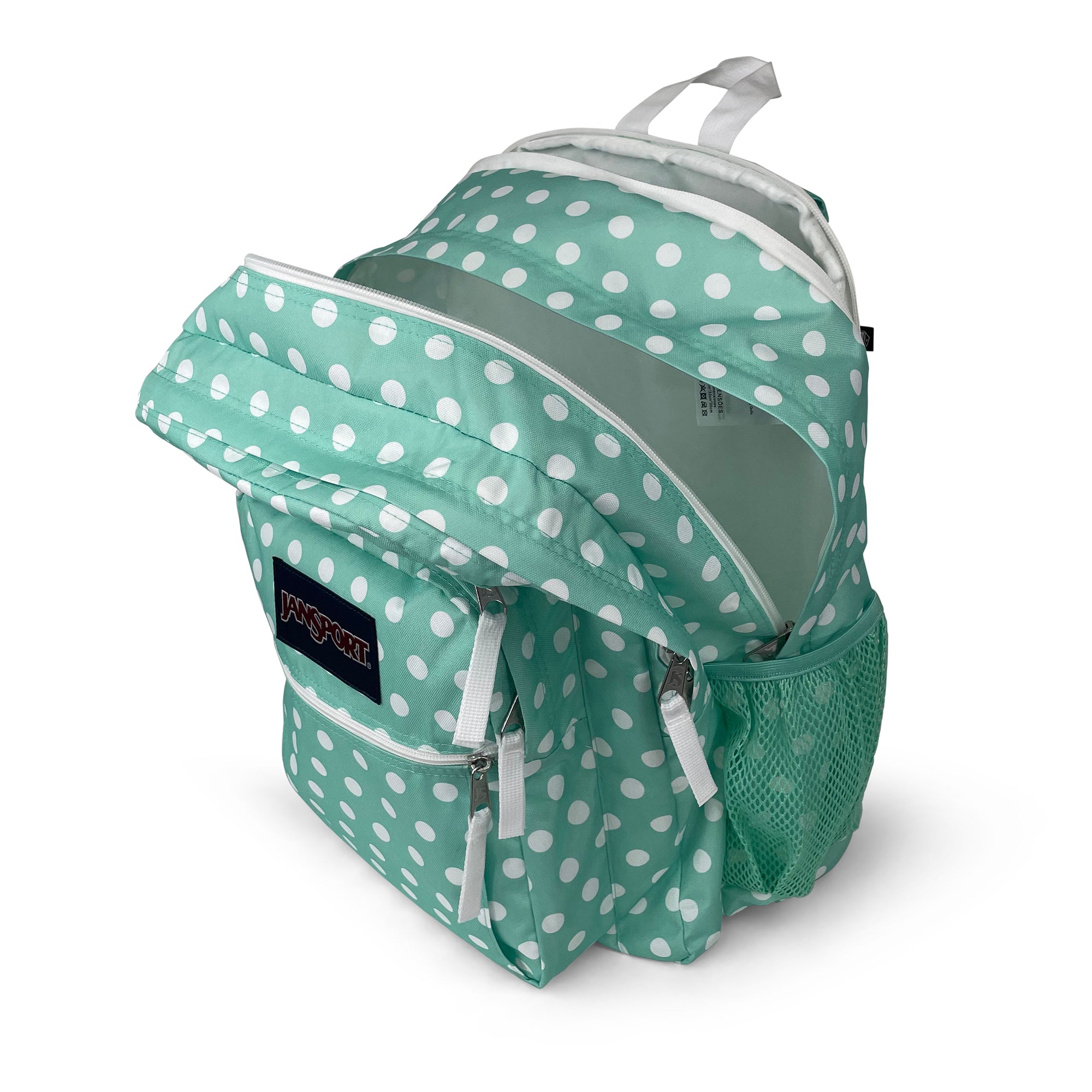 Big Student Backpack-Backpack-Jansport-Cascade Polkadot-SchoolBagsAndStuff