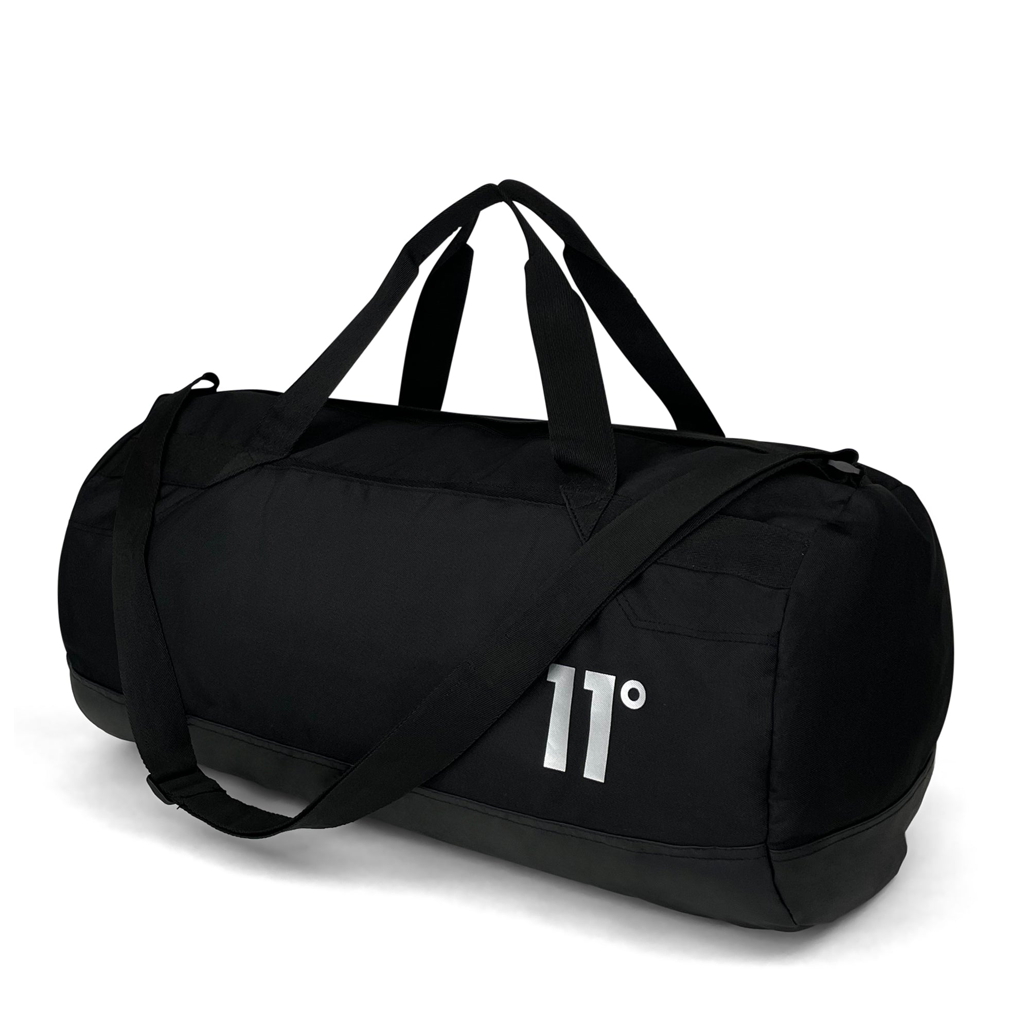 Barrel Duffle Bag-Duffle Bags-11 Degrees-Black-SchoolBagsAndStuff