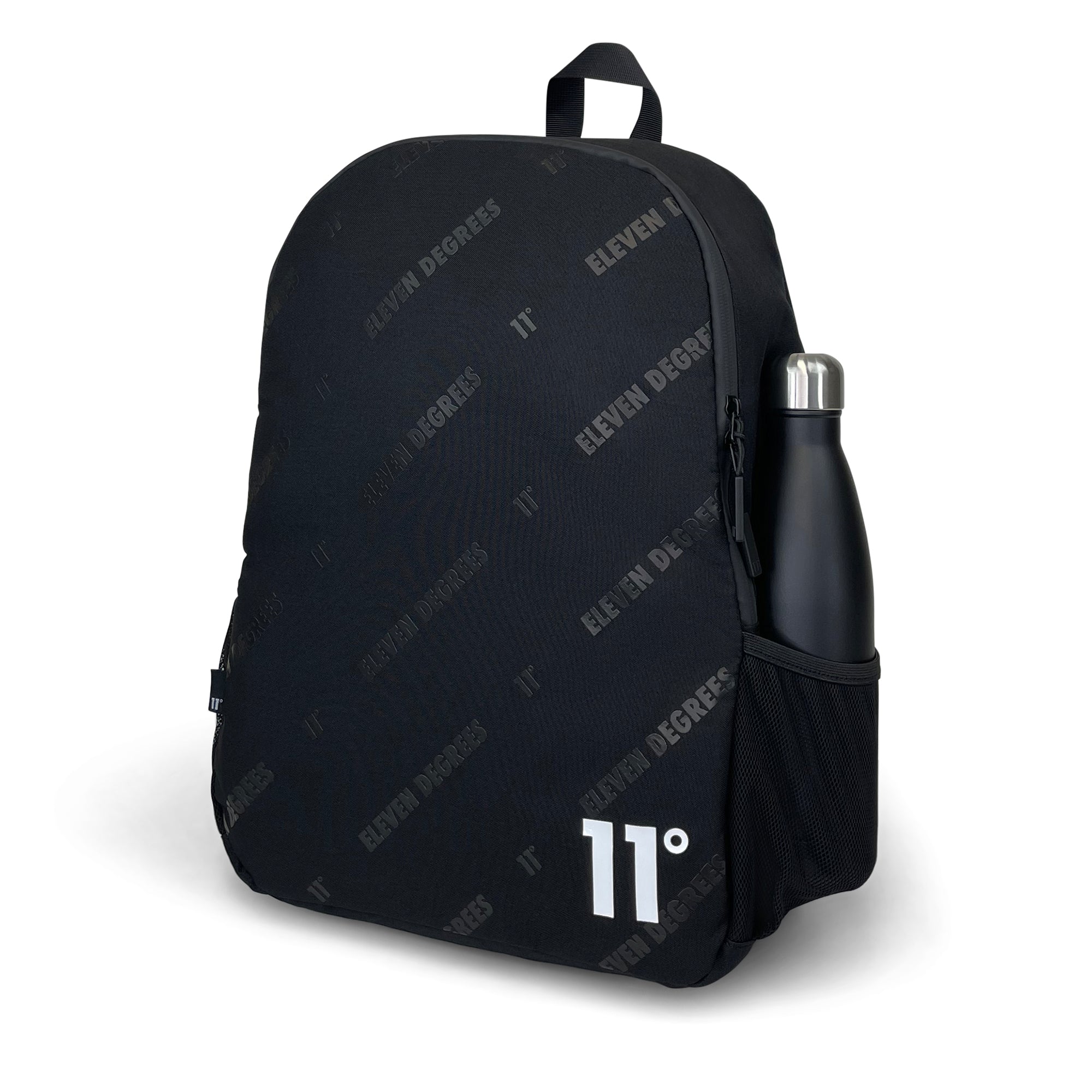 All Over Print Backpack-Backpack-11 Degrees-Black-SchoolBagsAndStuff