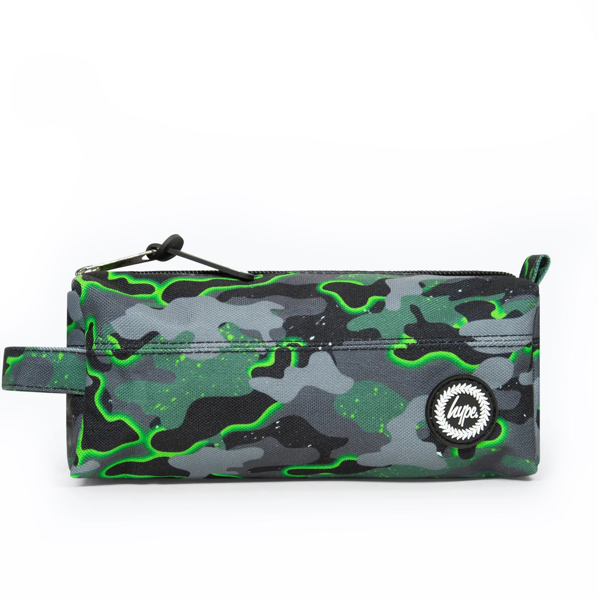 HYPE Crest Pencil Case Green Glow Camo XTLR 141