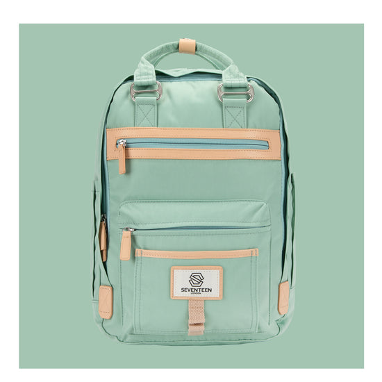 Wimbledon Backpack-Backpack-17 London-Pastel Green-SchoolBagsAndStuff