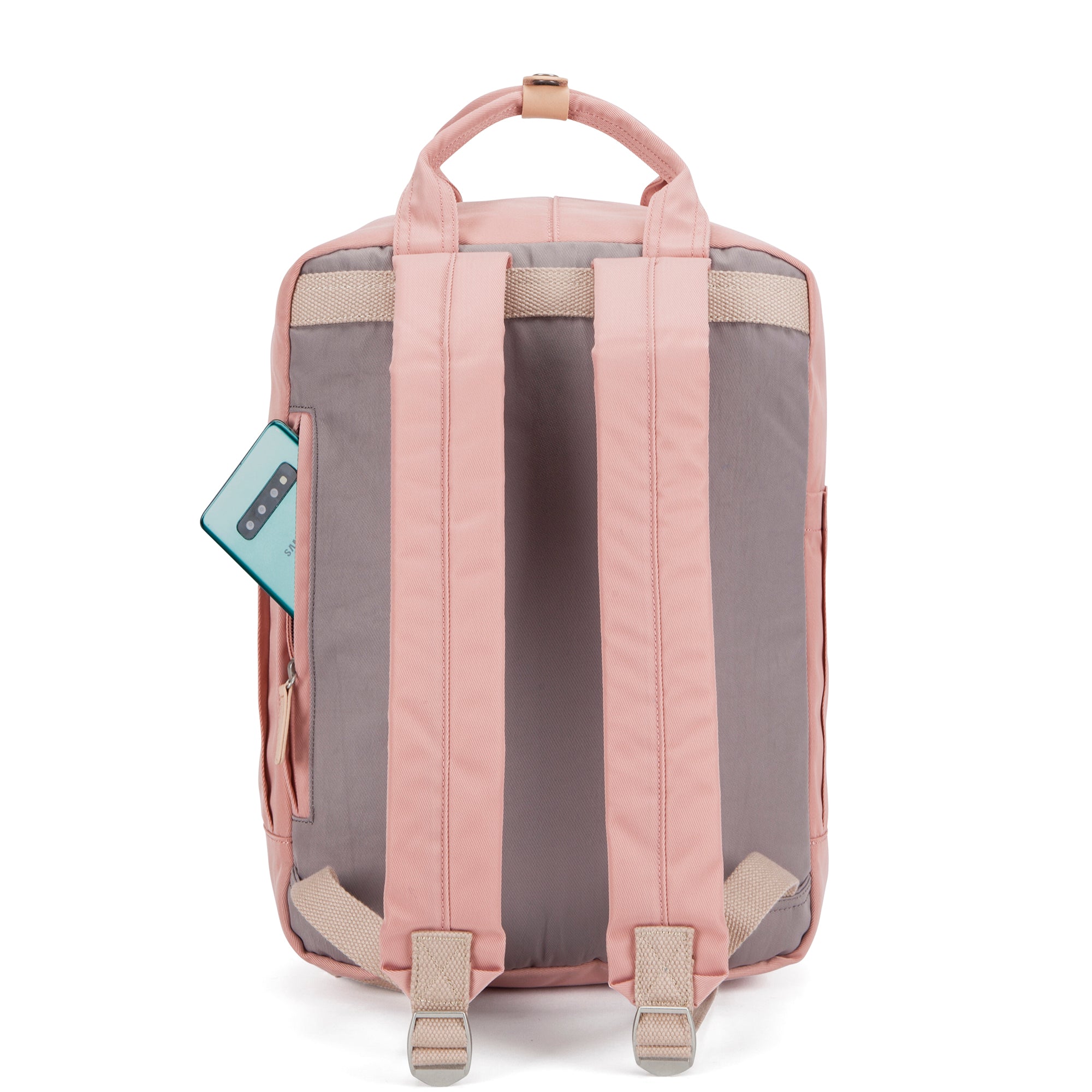 Wimbledon Backpack-Backpack-17 London-Pink/Grey-SchoolBagsAndStuff
