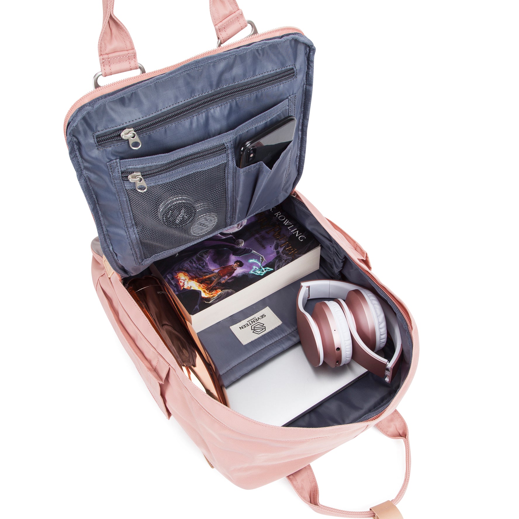 Wimbledon Backpack-Backpack-17 London-Pink-SchoolBagsAndStuff