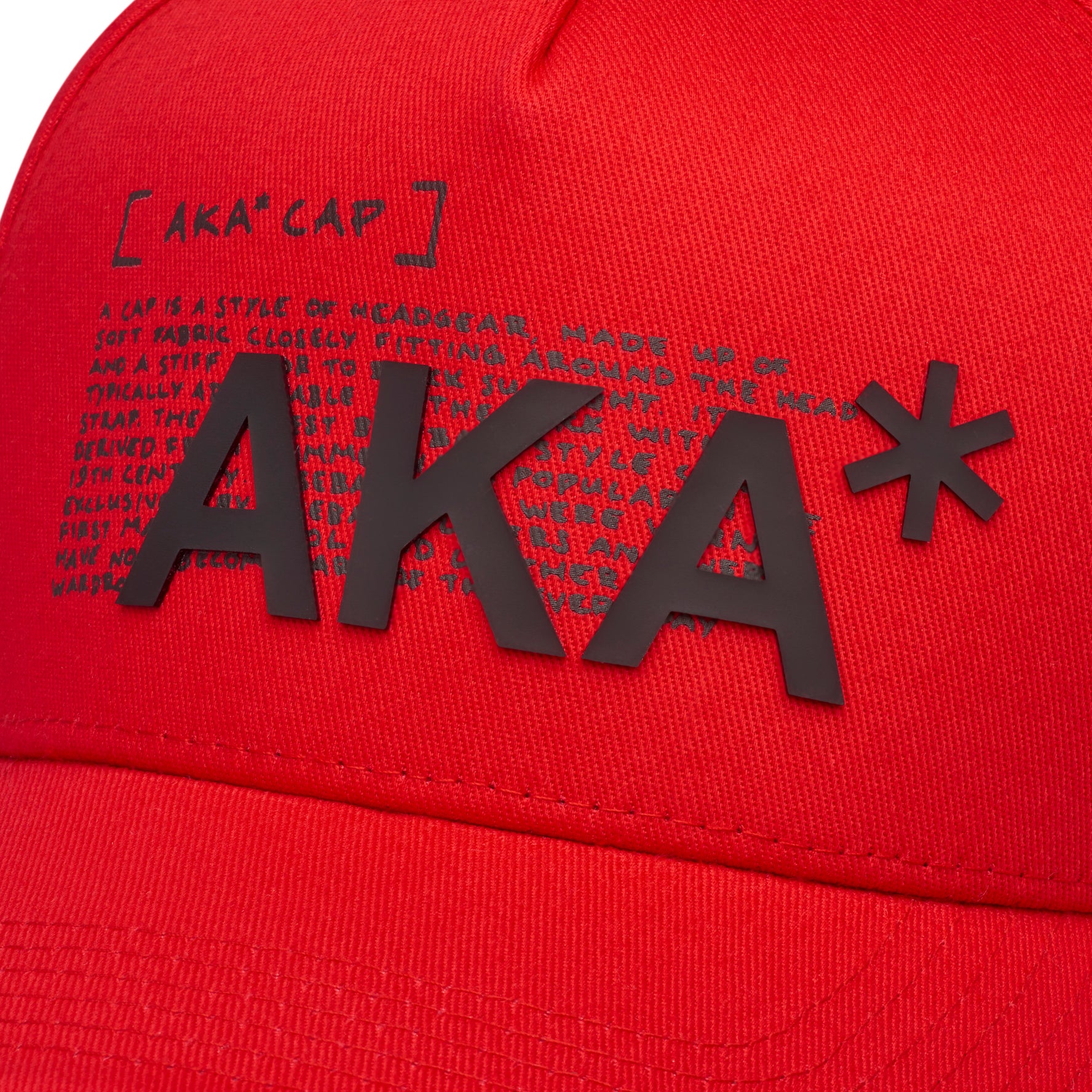 Brick Lane Cap-Cap-AKA*-Red/Black-SchoolBagsAndStuff