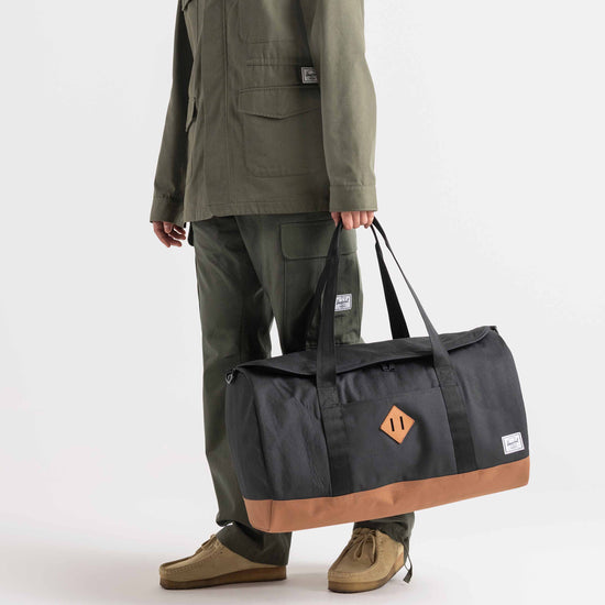 Heritage Duffle-Duffle-Herschel Supply Co-Navy/Saddle Brown-SchoolBagsAndStuff