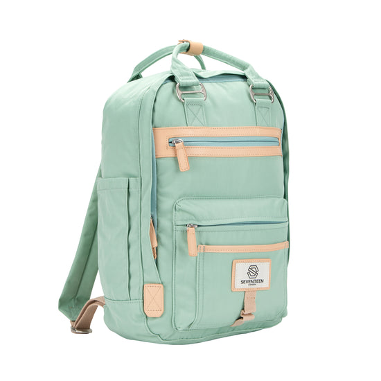 Wimbledon Backpack-Backpack-17 London-Pastel Green-SchoolBagsAndStuff