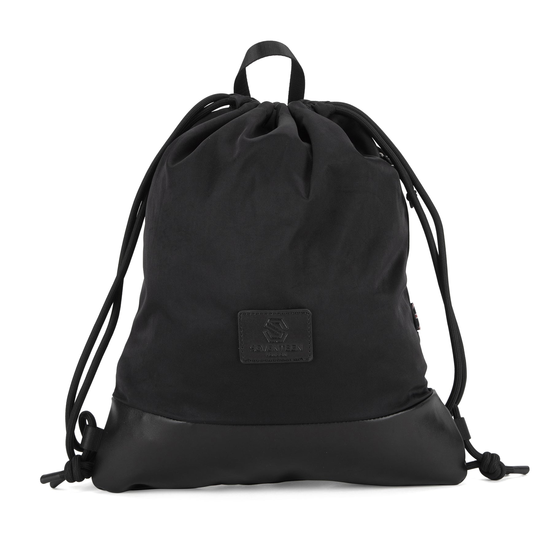 Greenwich Drawstring Bag-Drawstring Bag-17 London-Black/Black-SchoolBagsAndStuff