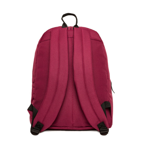 Badge Core Backpack-Backpack-Hype-Burgundy-SchoolBagsAndStuff