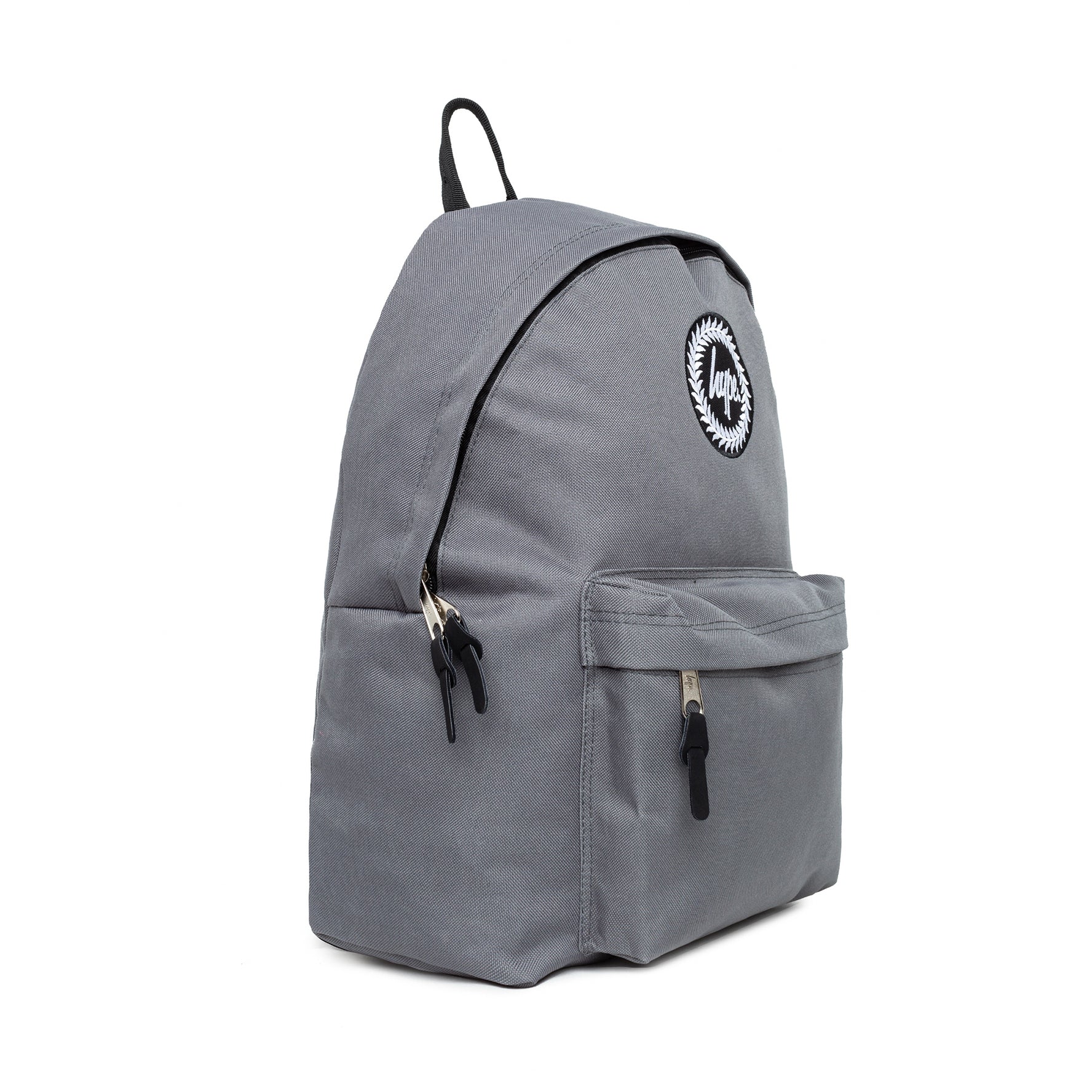 Badge Core Backpack-Backpack-Hype-Grey-SchoolBagsAndStuff