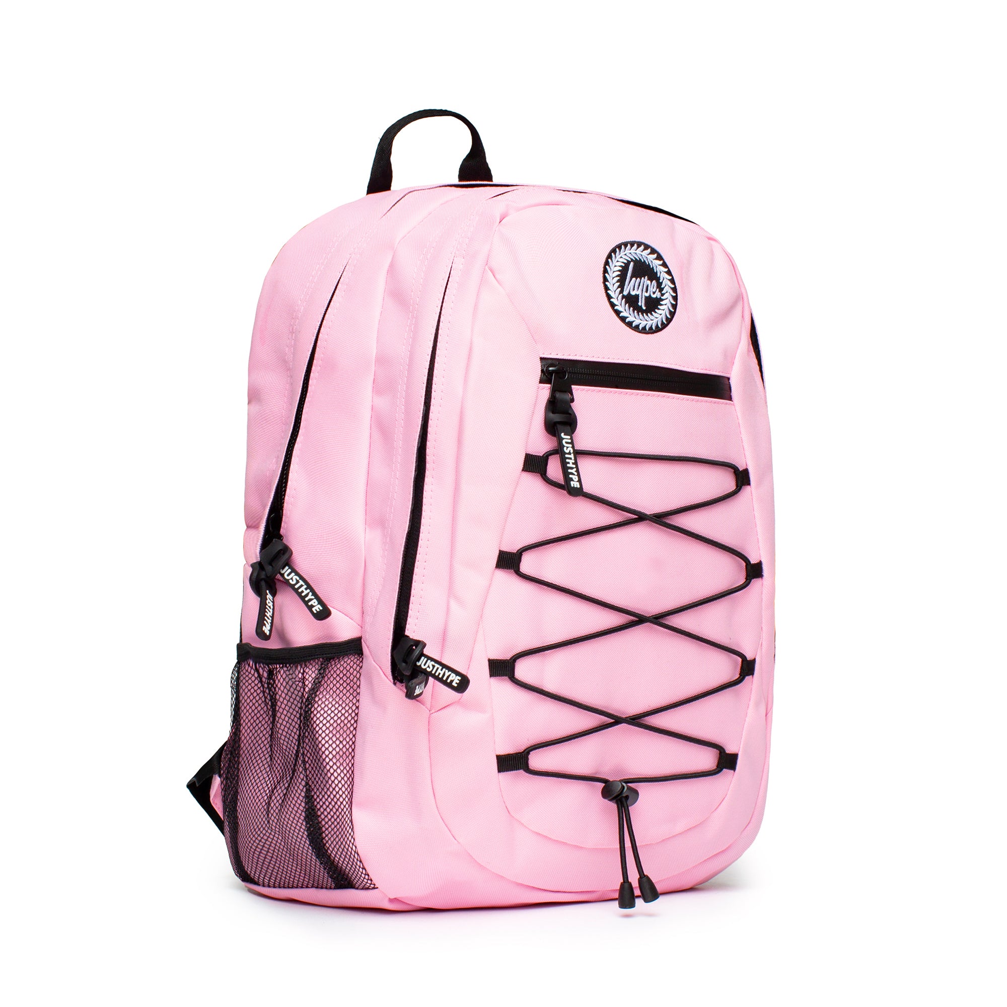 Crest Maxi Backpack-Backpack-Hype-Pink-SchoolBagsAndStuff