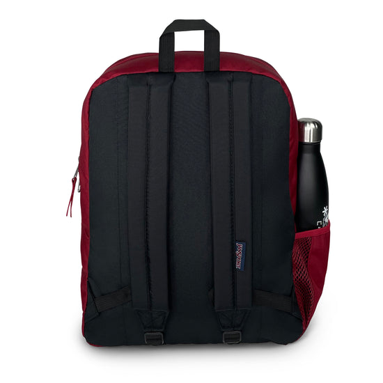 Cross Town Backpack-Backpack-Jansport-Viking Red-SchoolBagsAndStuff