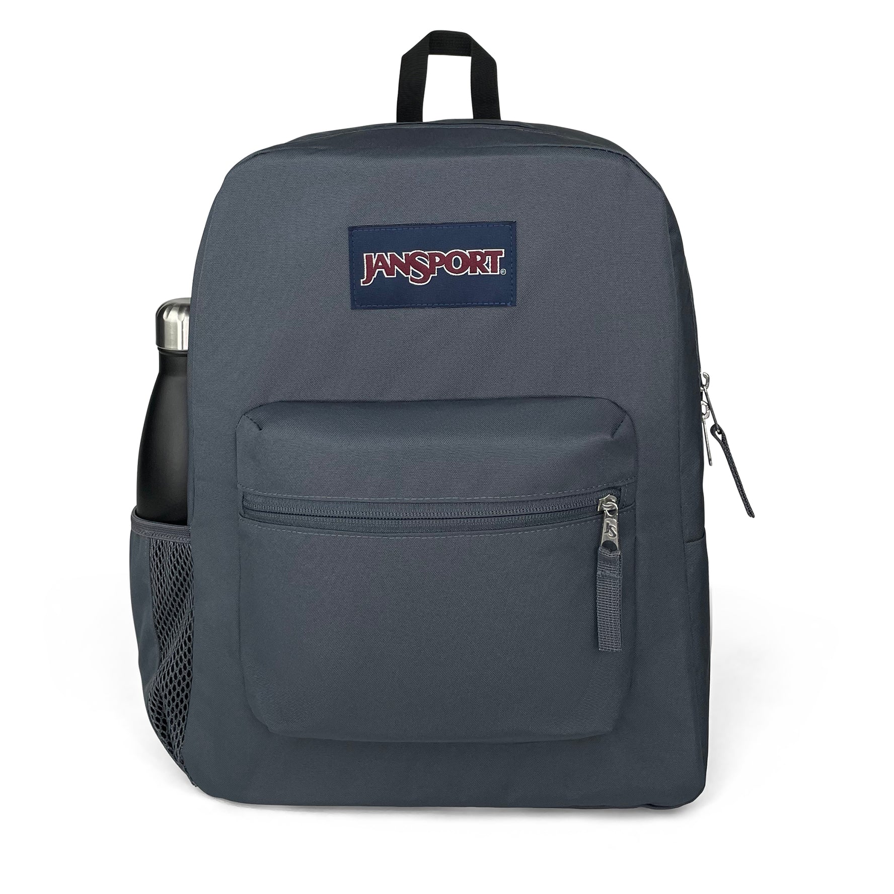 Cross Town Backpack-Backpack-Jansport-Grey-SchoolBagsAndStuff