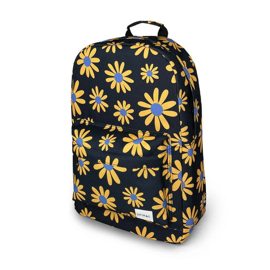 OG Classic Backpack-Backpack-Spiral-Disco Floral Black-SchoolBagsAndStuff