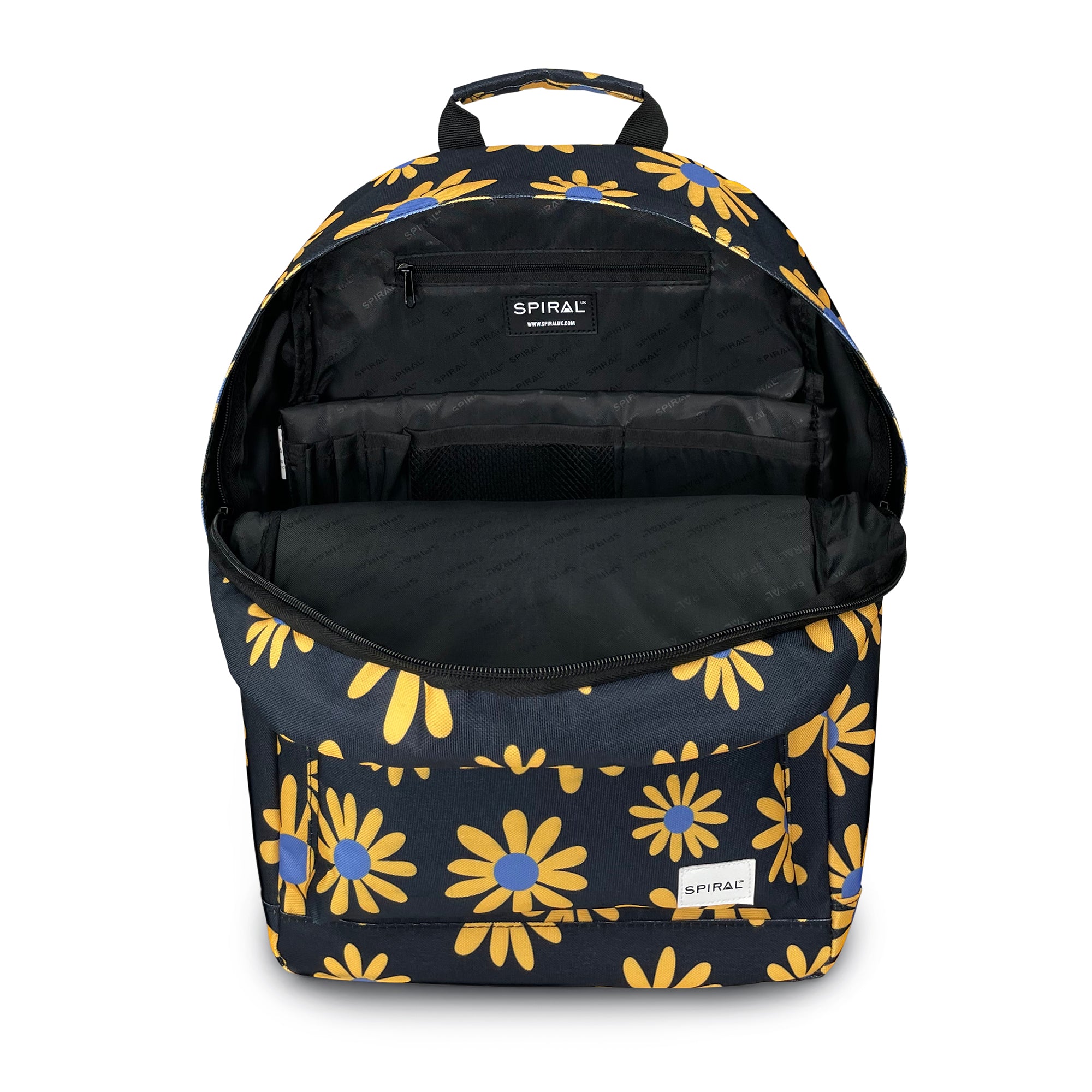 OG Classic Backpack-Backpack-Spiral-Disco Floral Black-SchoolBagsAndStuff