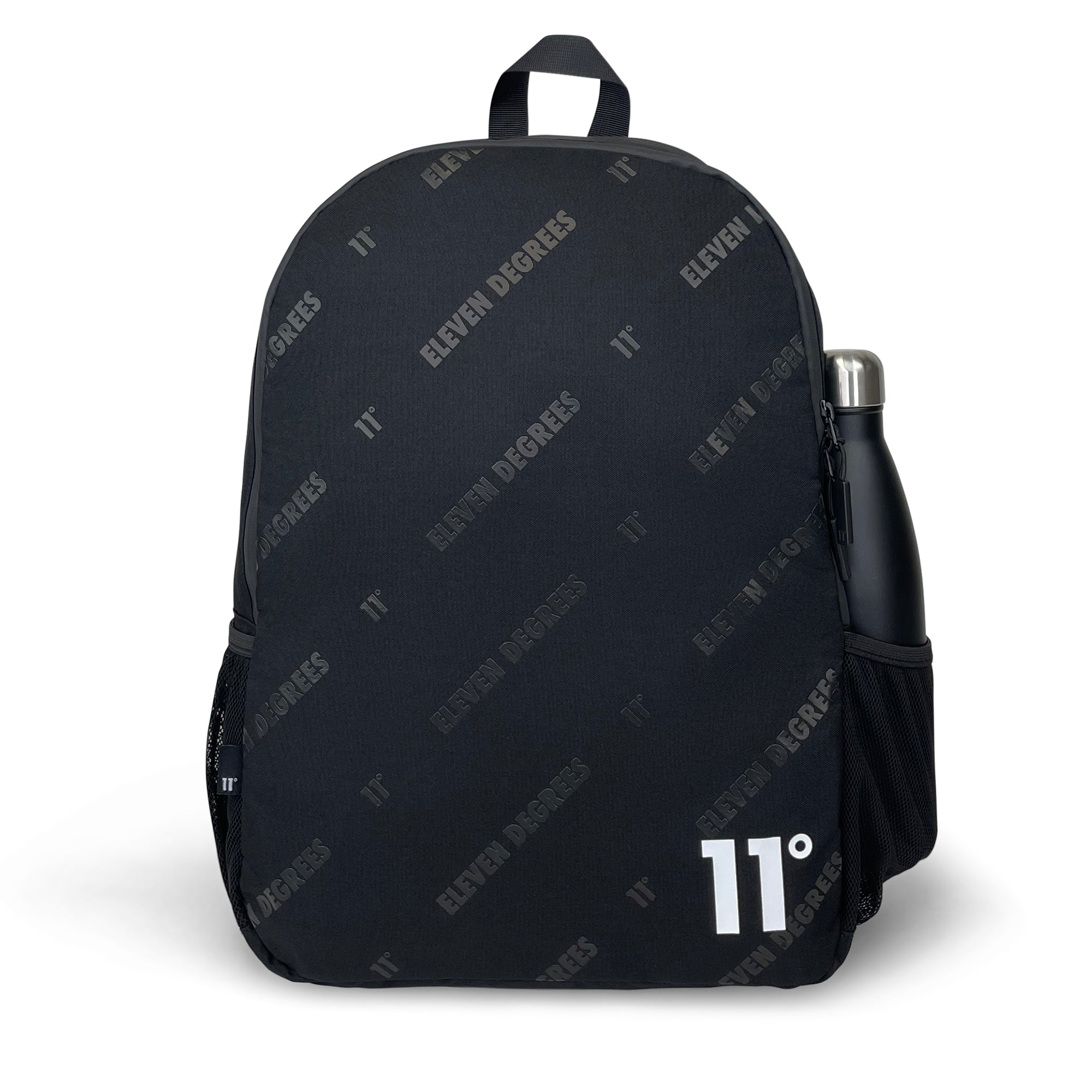 All Over Print Backpack-Backpack-11 Degrees-Black-SchoolBagsAndStuff