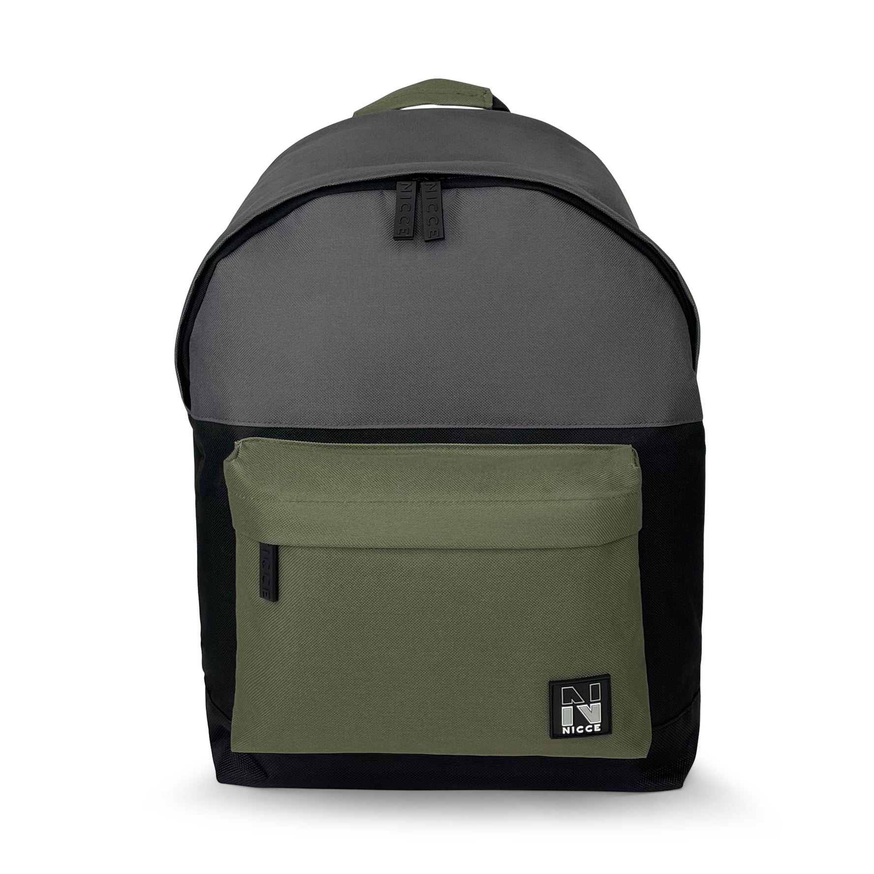 Taro Backpack-Backpack-Nicce-Olive/Grey/Black-SchoolBagsAndStuff