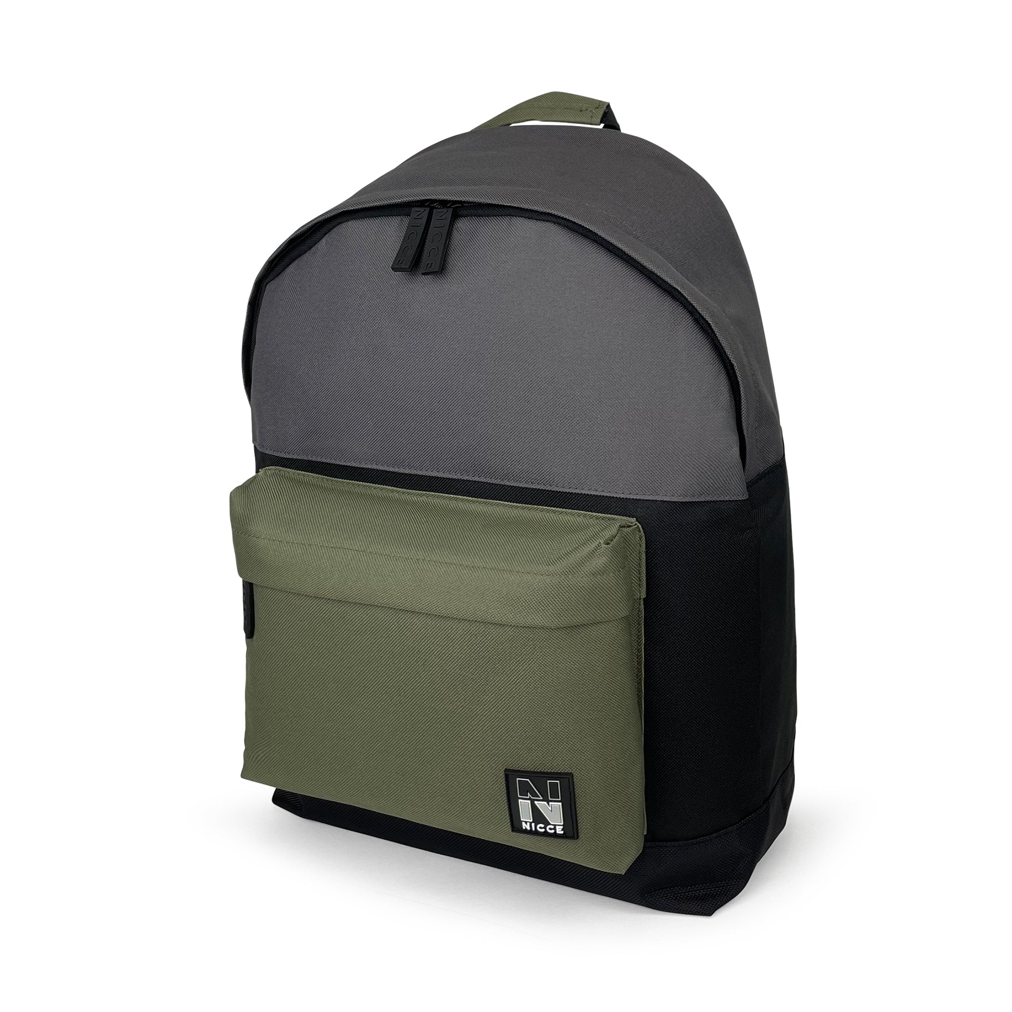 Taro Backpack-Backpack-Nicce-Olive/Grey/Black-SchoolBagsAndStuff
