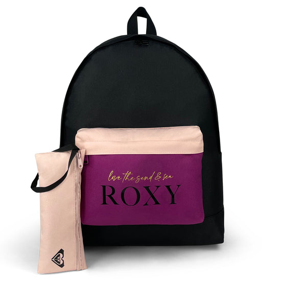 Classic Spirt Backpack-Backpack-Roxy-Anthracite KVJ0-SchoolBagsAndStuff