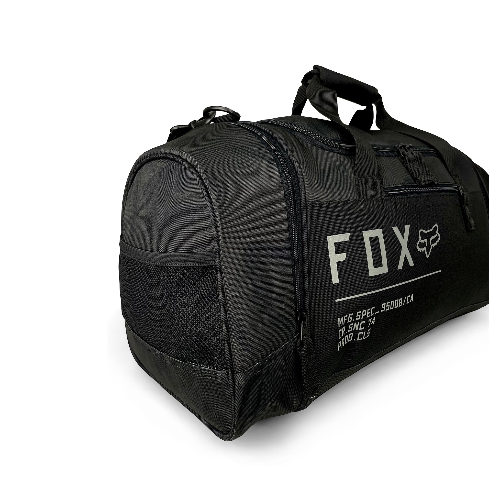 180 Duffle Gear Bag-Duffle Bags-Fox Racing-Black Camo-SchoolBagsAndStuff