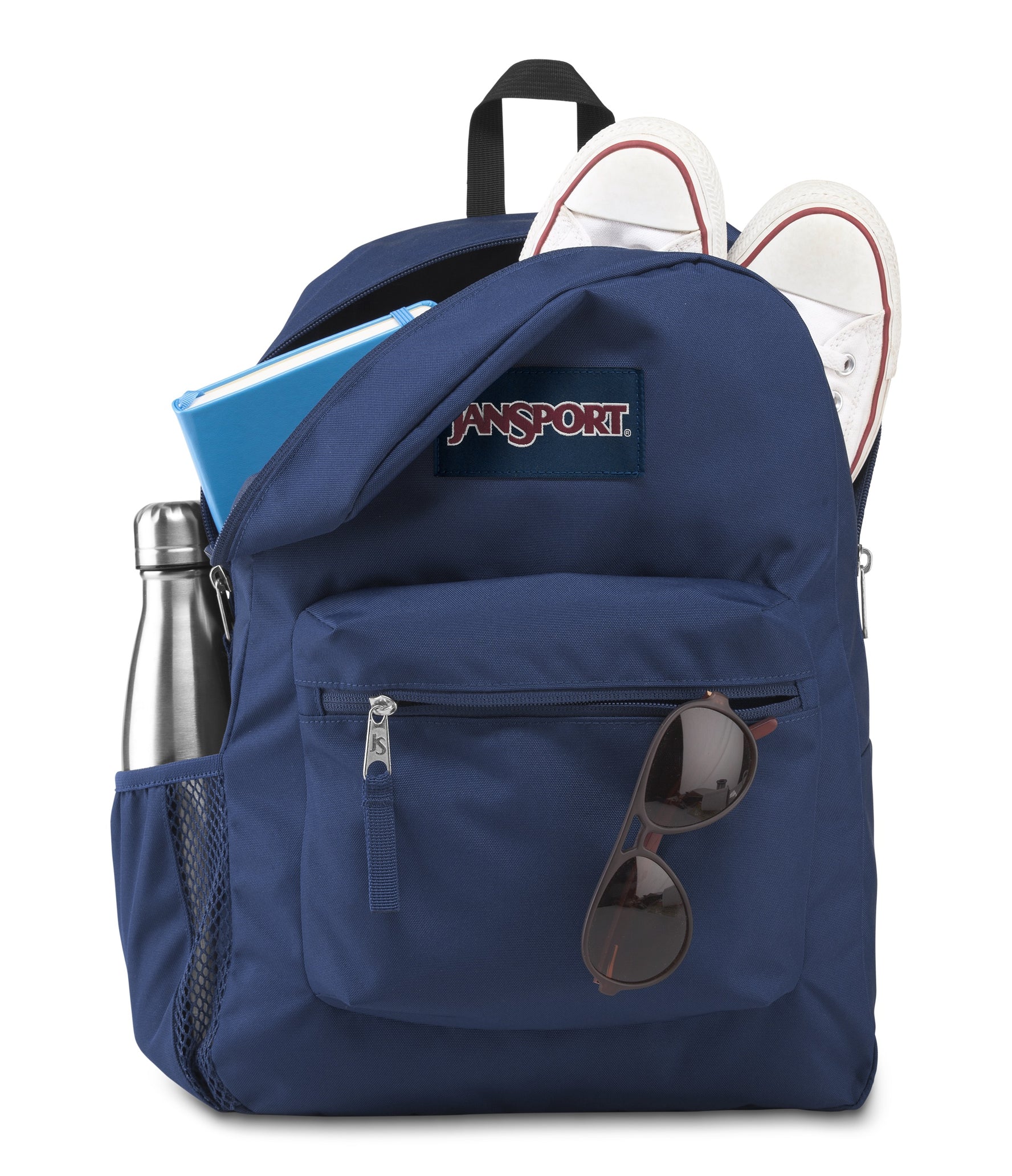 Cross Town Backpack-Backpack-Jansport-Navy-SchoolBagsAndStuff