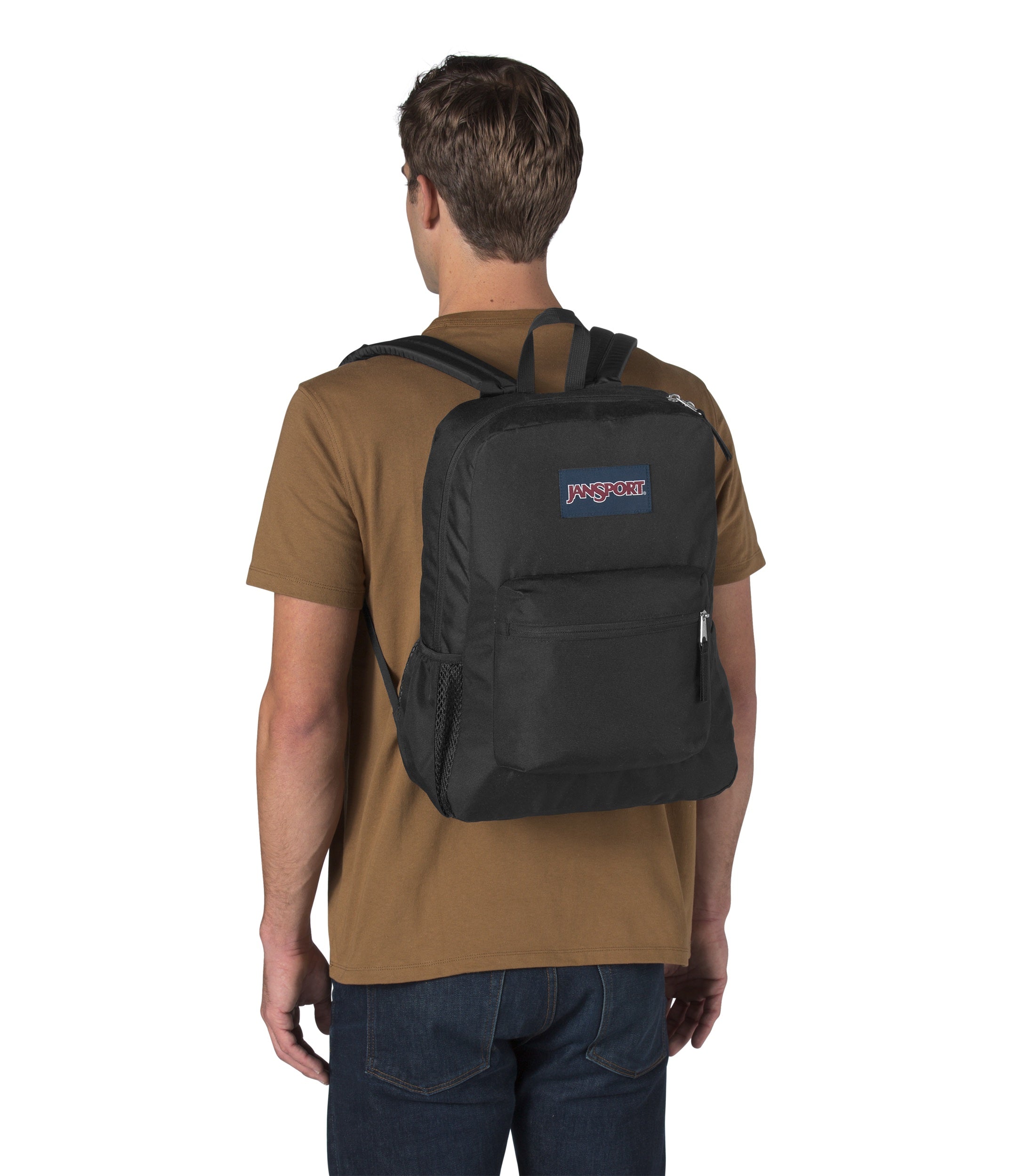 Cross Town Backpack-Backpack-Jansport-Black-SchoolBagsAndStuff