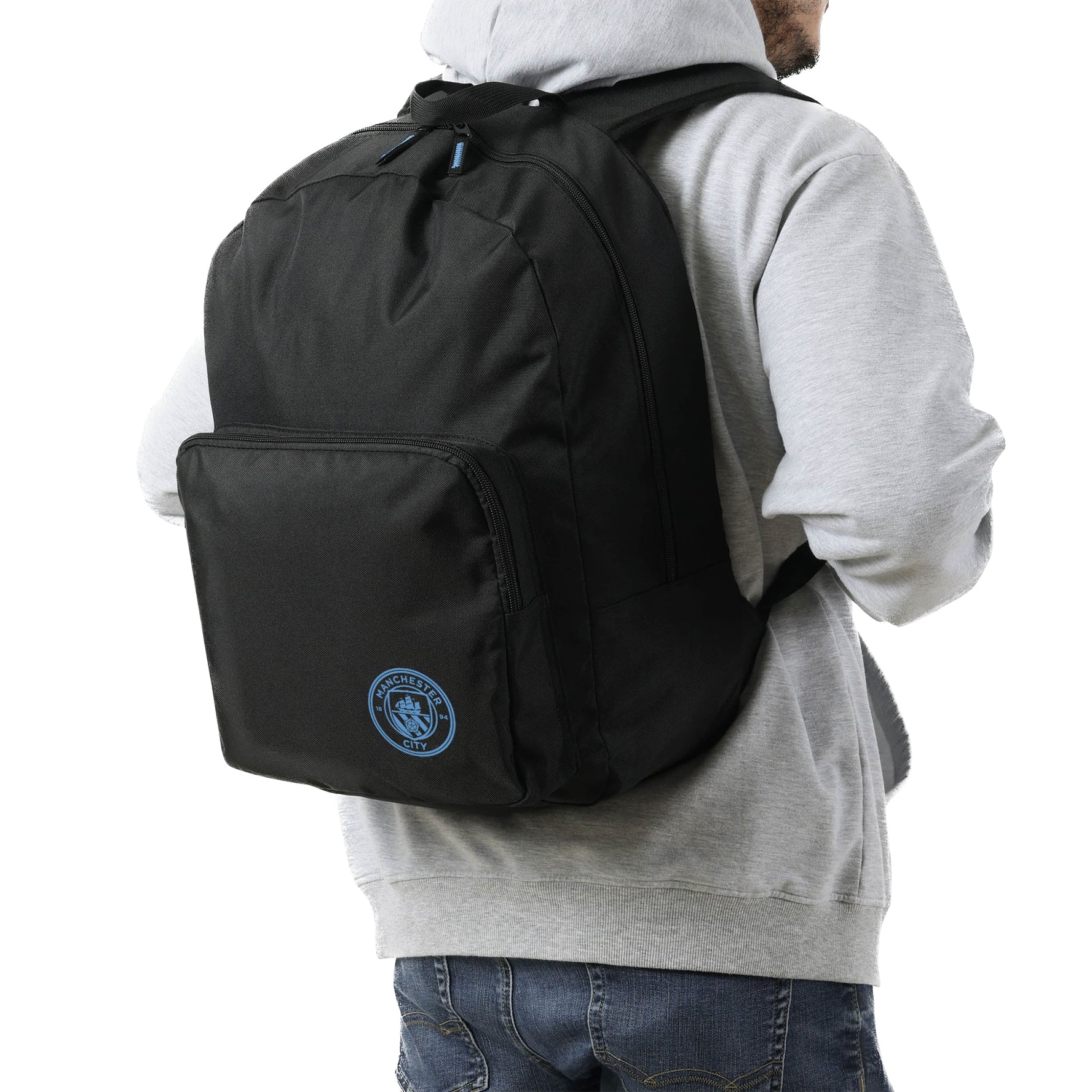 Recycled Classic Football Backpack-Backpack-Football Backpacks-Manchester City FC-SchoolBagsAndStuff