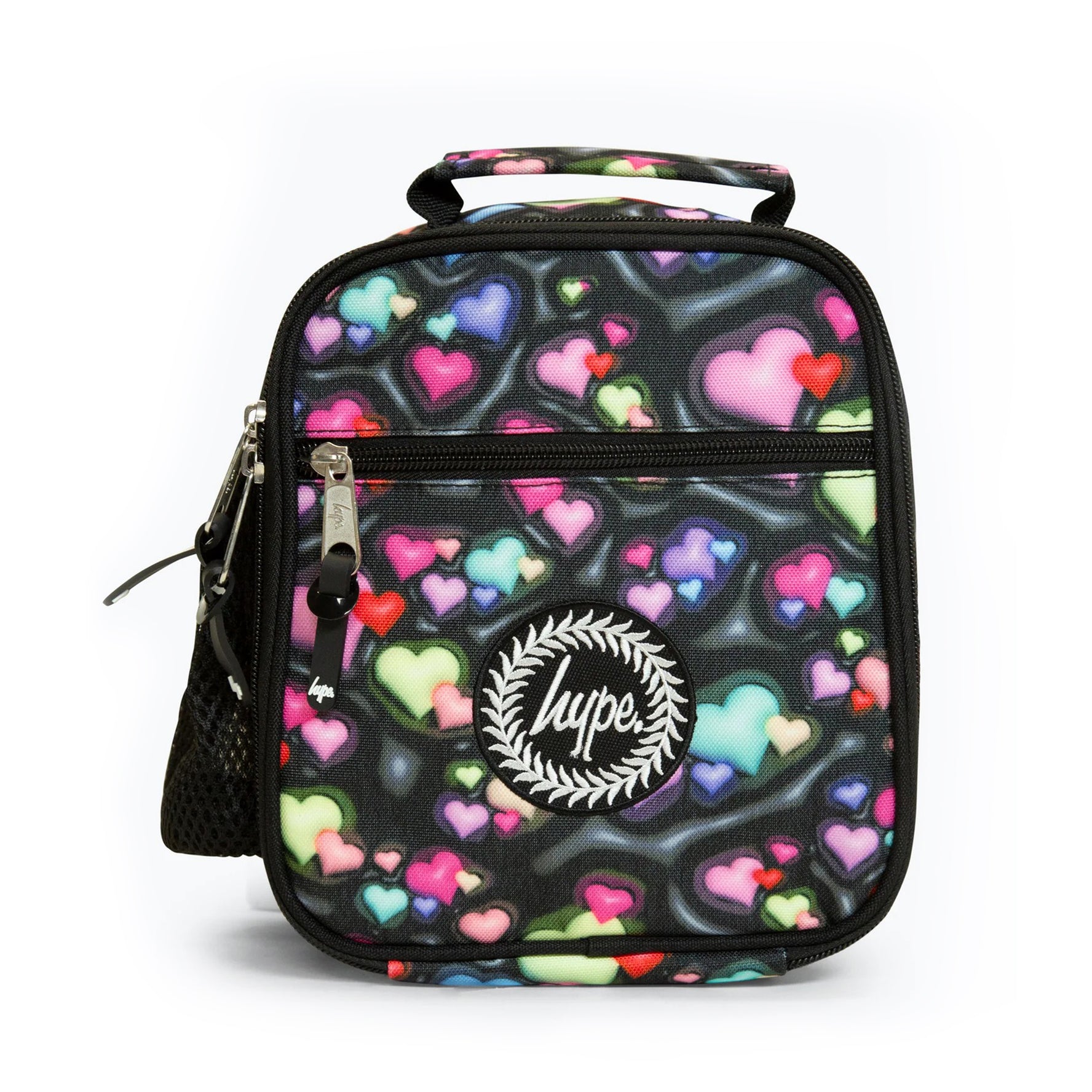 Black 3D Hearts Lunch Box