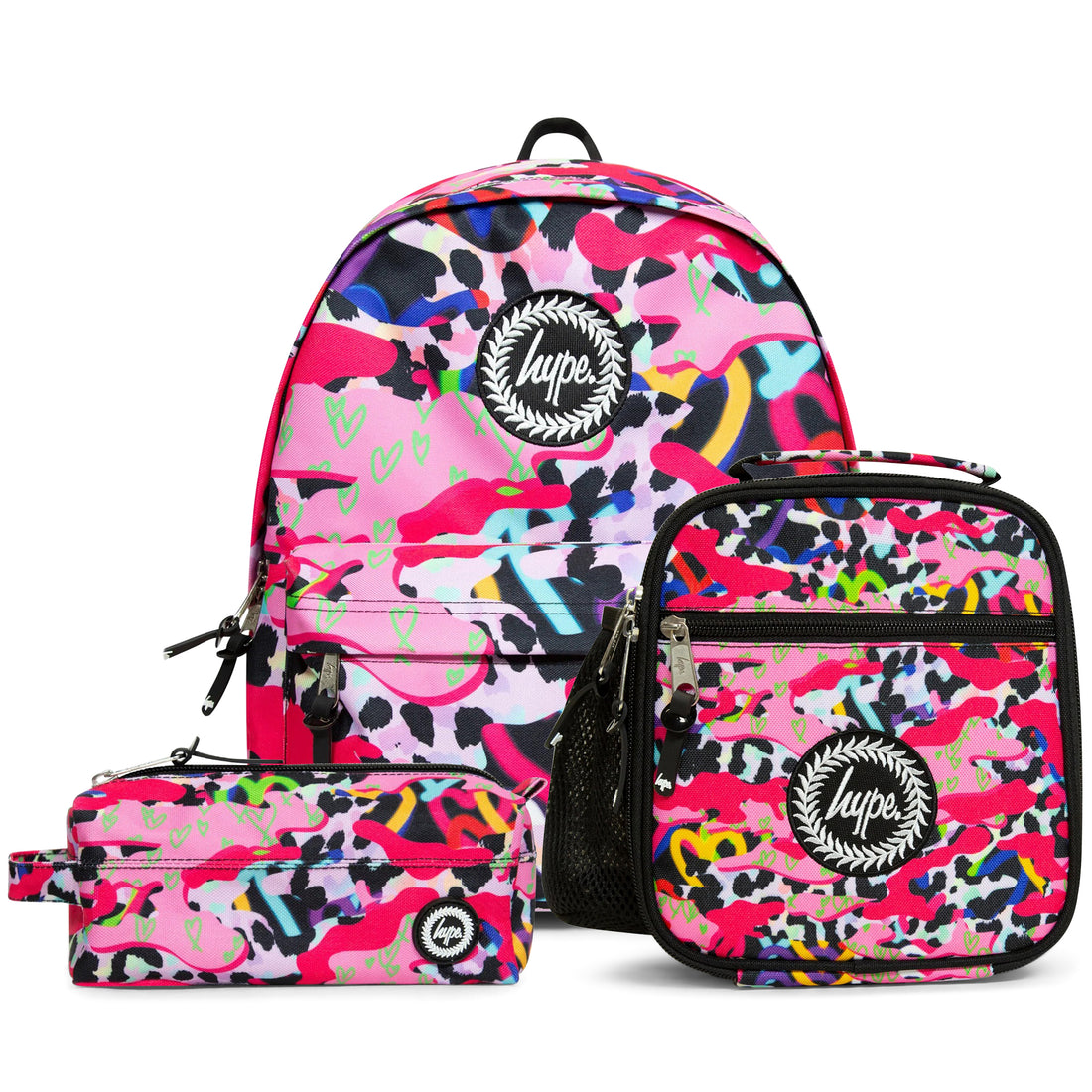 Multi Pattern Backpack SET