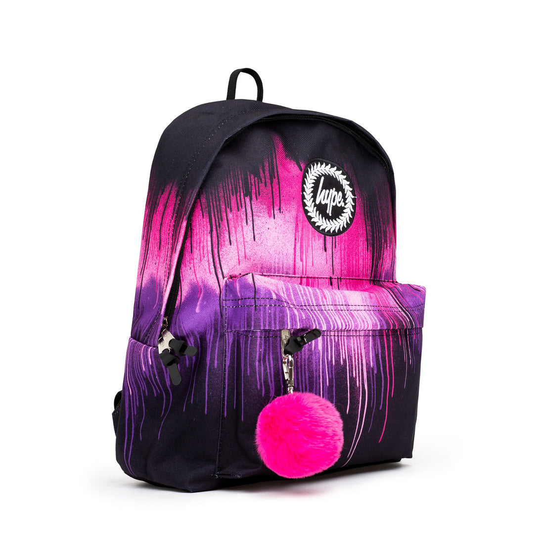 Pink Drips Backpack-Backpack-Hype-Pink/Multi-SchoolBagsAndStuff
