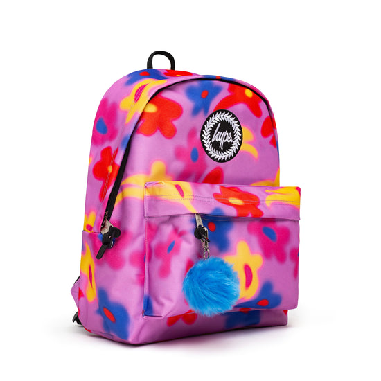 Daisy Blur Backpack-Backpack-Hype-Pink Blur-SchoolBagsAndStuff