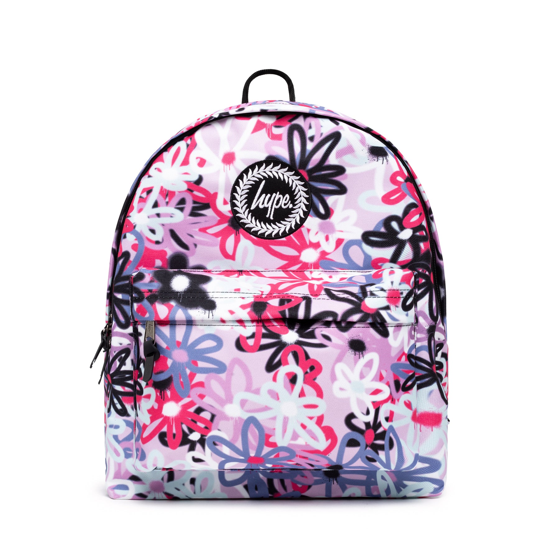 Graffiti Flowers Backpack-Backpack-Hype-Purple/Multi-SchoolBagsAndStuff