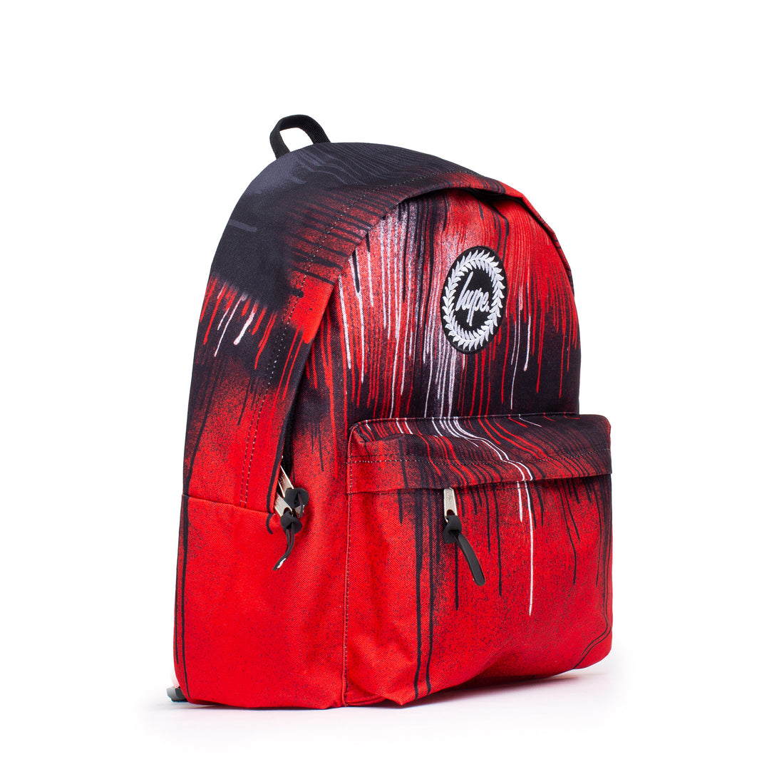 Black Drips Backpack-Backpack-Hype-Red-SchoolBagsAndStuff